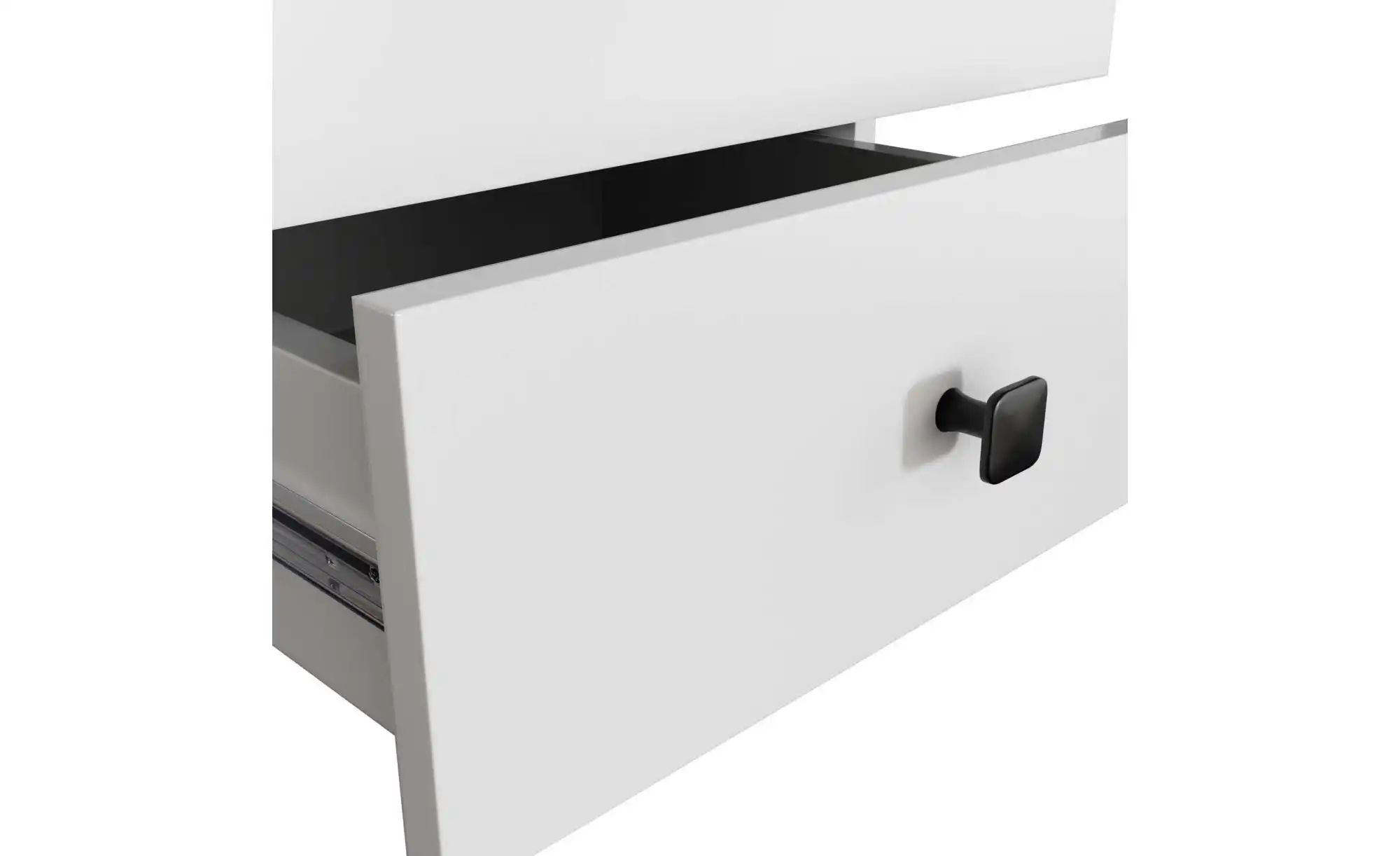 Thumbnail - Nachttisch mit 2 Schubladen Luna ¦ weiß ¦ Maße (cm): B: 40 H: 43 Tische > Nachttische - Höffner