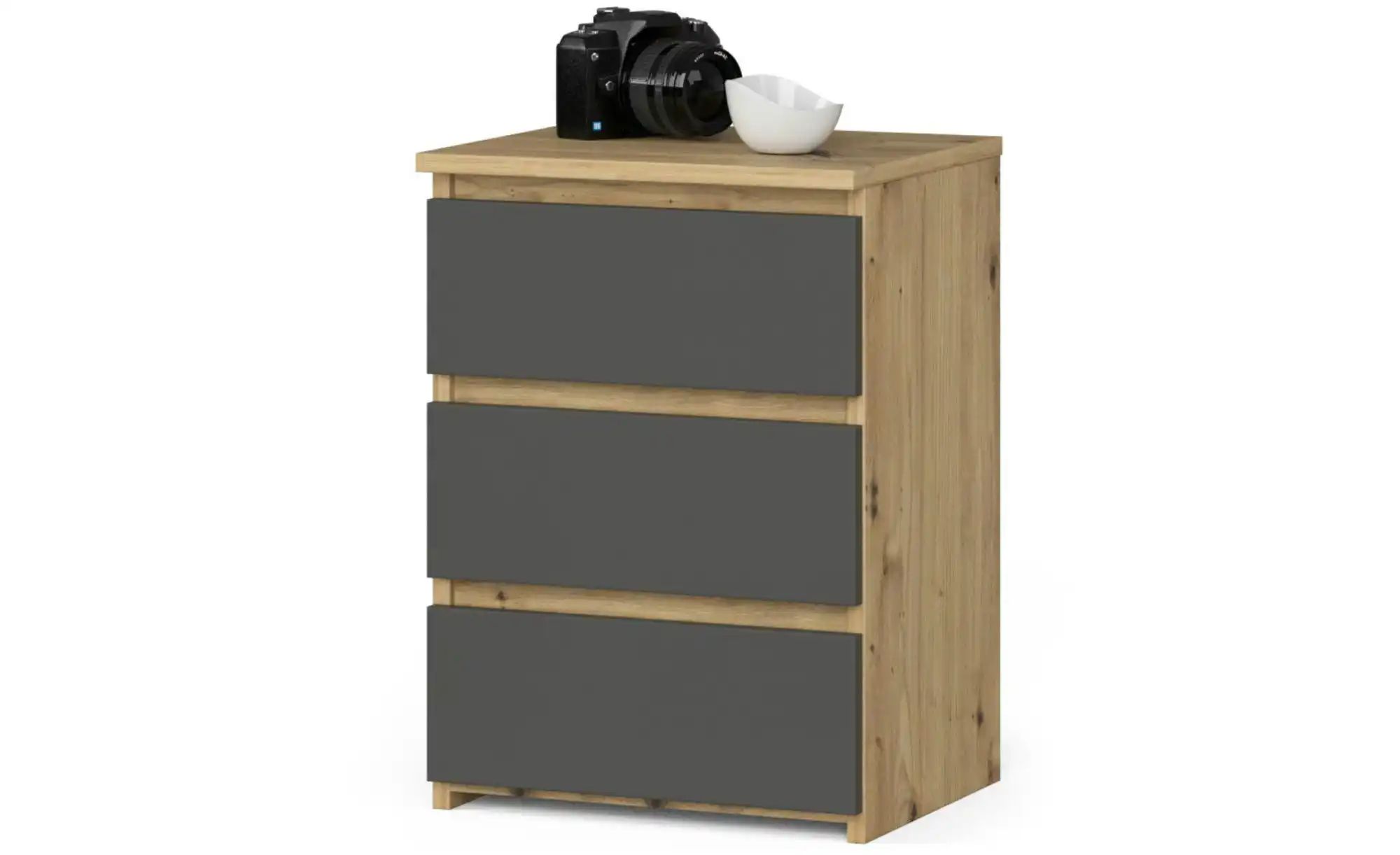 Nachttisch mit 3 Schubladen Carlo ¦ mehrfarbig ¦ Maße (cm): B: 40 H: 57 Tis günstig online kaufen