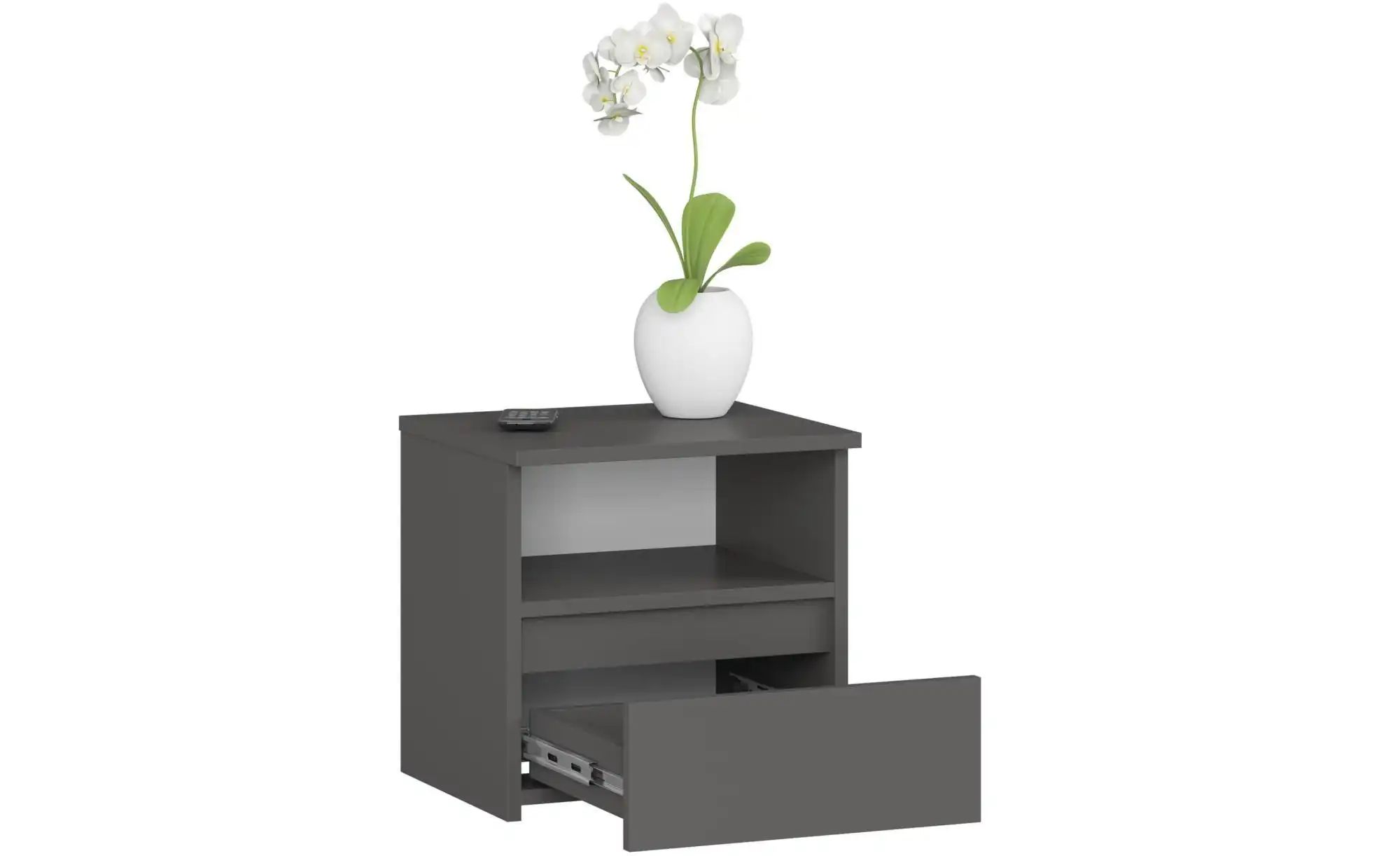 Thumbnail - Nachttisch Carla ¦ grau ¦ Maße (cm): B: 40 H: 40 Tische > Nachttische - Höffner