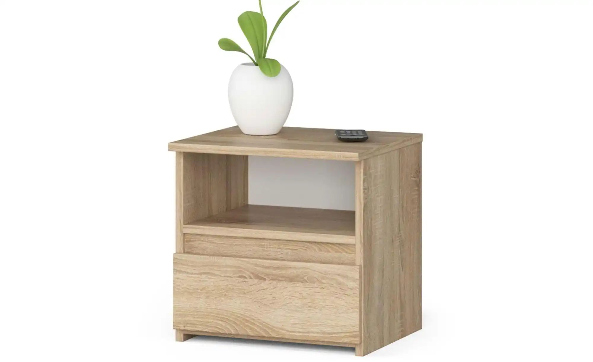 Nachttisch  Carla ¦ holzfarben ¦ Maße (cm): B: 40 H: 40 Tische > Nachttisch günstig online kaufen
