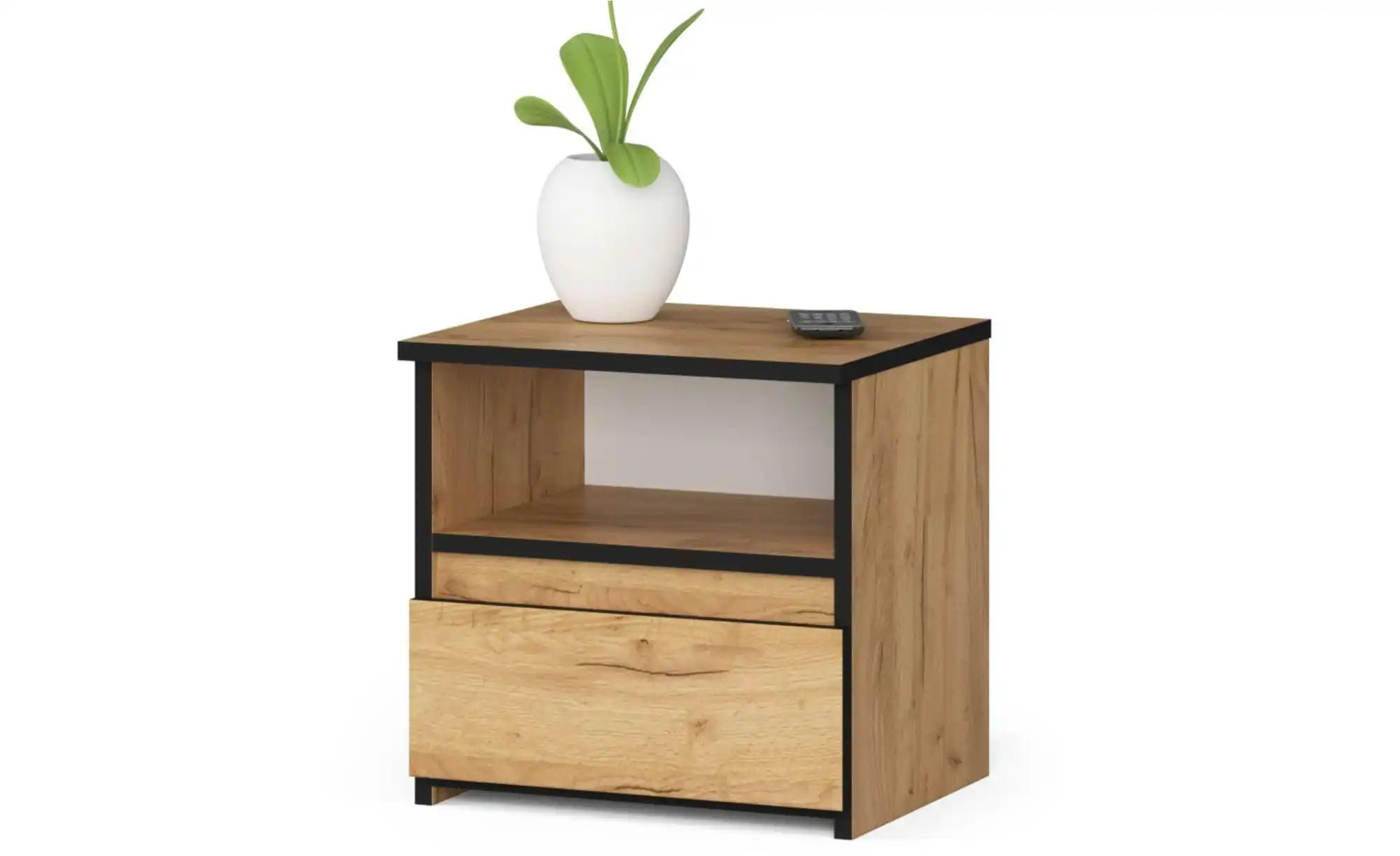 Nachttisch  Carla ¦ holzfarben ¦ Maße (cm): B: 40 H: 40 Tische > Nachttisch günstig online kaufen