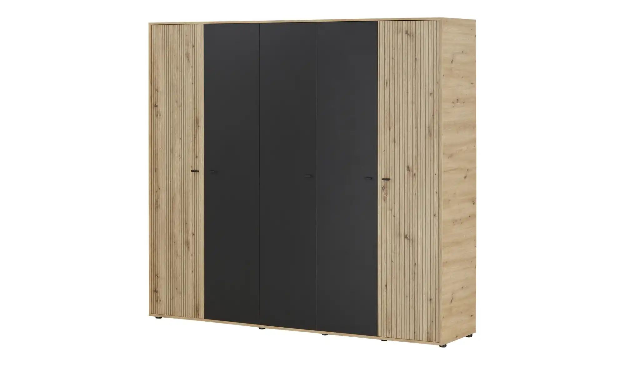 Kleiderschrank 5-türig  Calvas ¦ Maße (cm): B: 227,5 H: 210,5 T: 54.5 Schrä günstig online kaufen