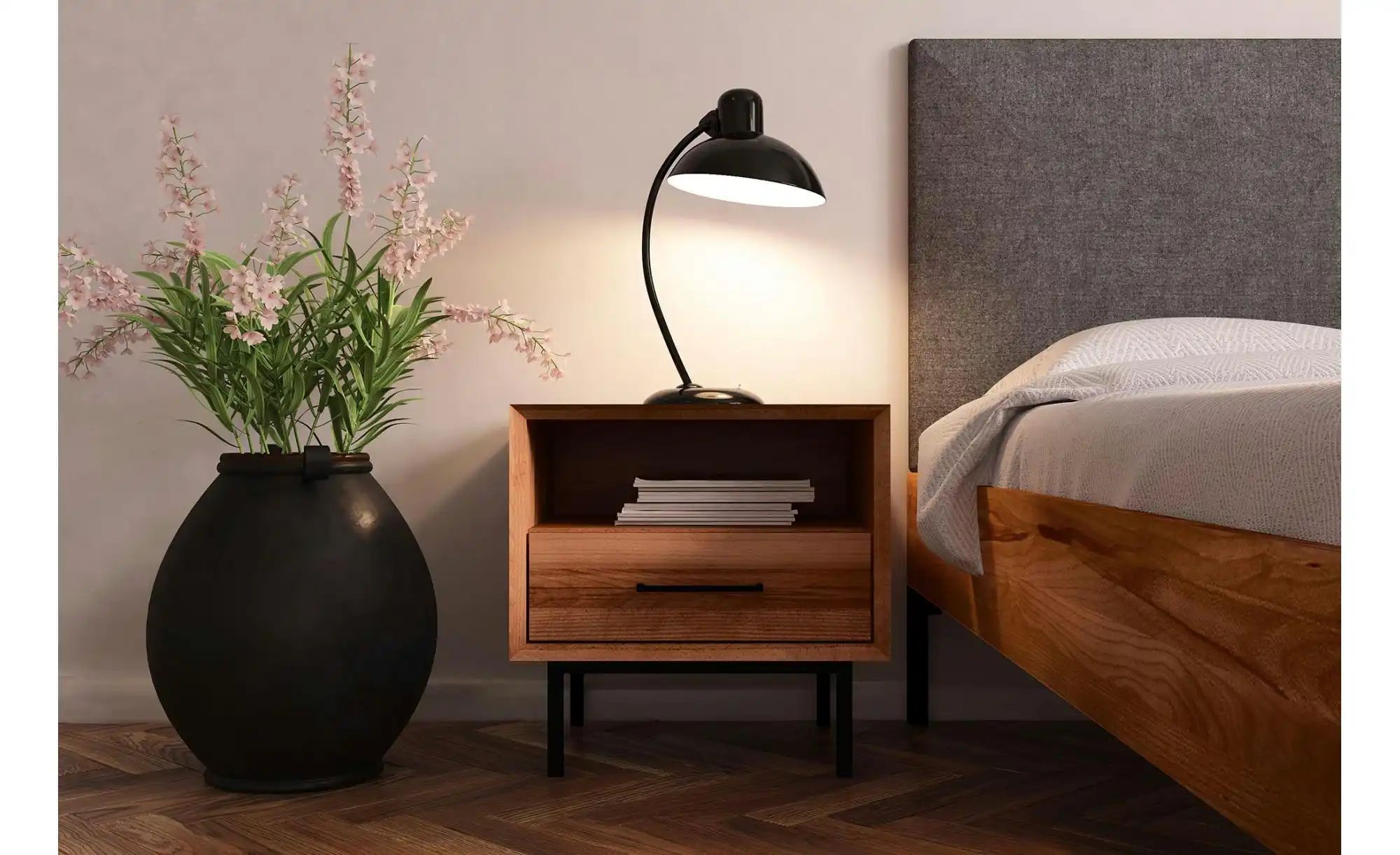 Nachttisch 1 Schub & 1 Fach   ¦ holzfarben ¦ Maße (cm): B: 51 H: 50 Tische günstig online kaufen