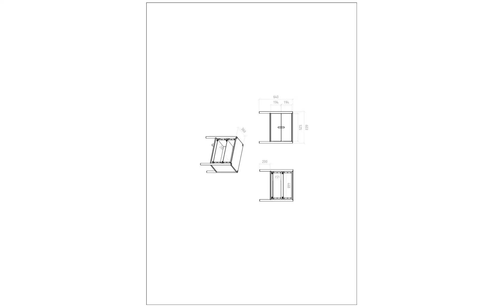 Nachttisch niedrig 2 Schübe   ¦ holzfarben ¦ Maße (cm): B: 60 H: 64 Tische günstig online kaufen