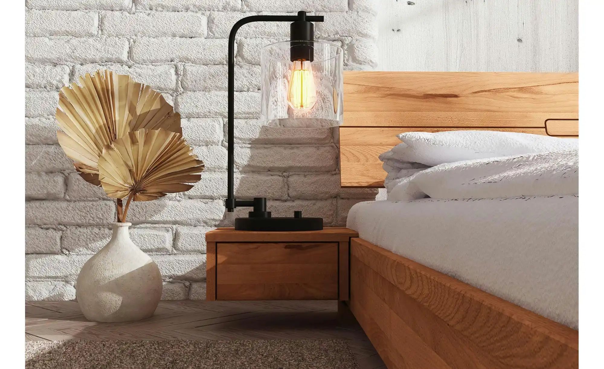 Thumbnail - Nachttisch hängend   ¦ holzfarben ¦ Maße (cm): B: 35 H: 17 Tische > Nachttische - Höffner