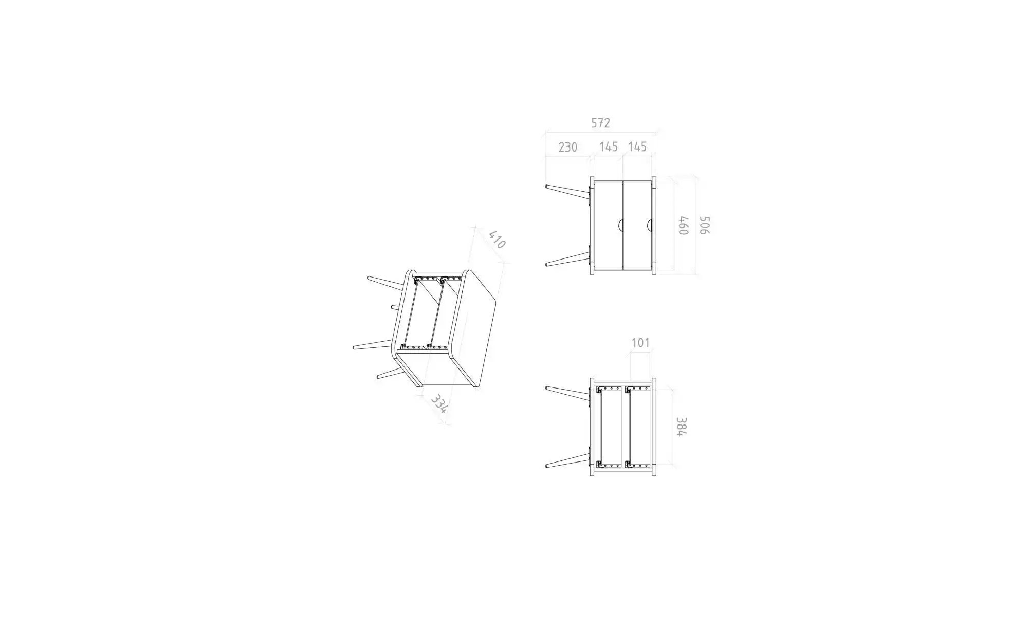 Nachttisch mit 2 Schüben   ¦ holzfarben ¦ Maße (cm): B: 50 H: 57 Tische > N günstig online kaufen