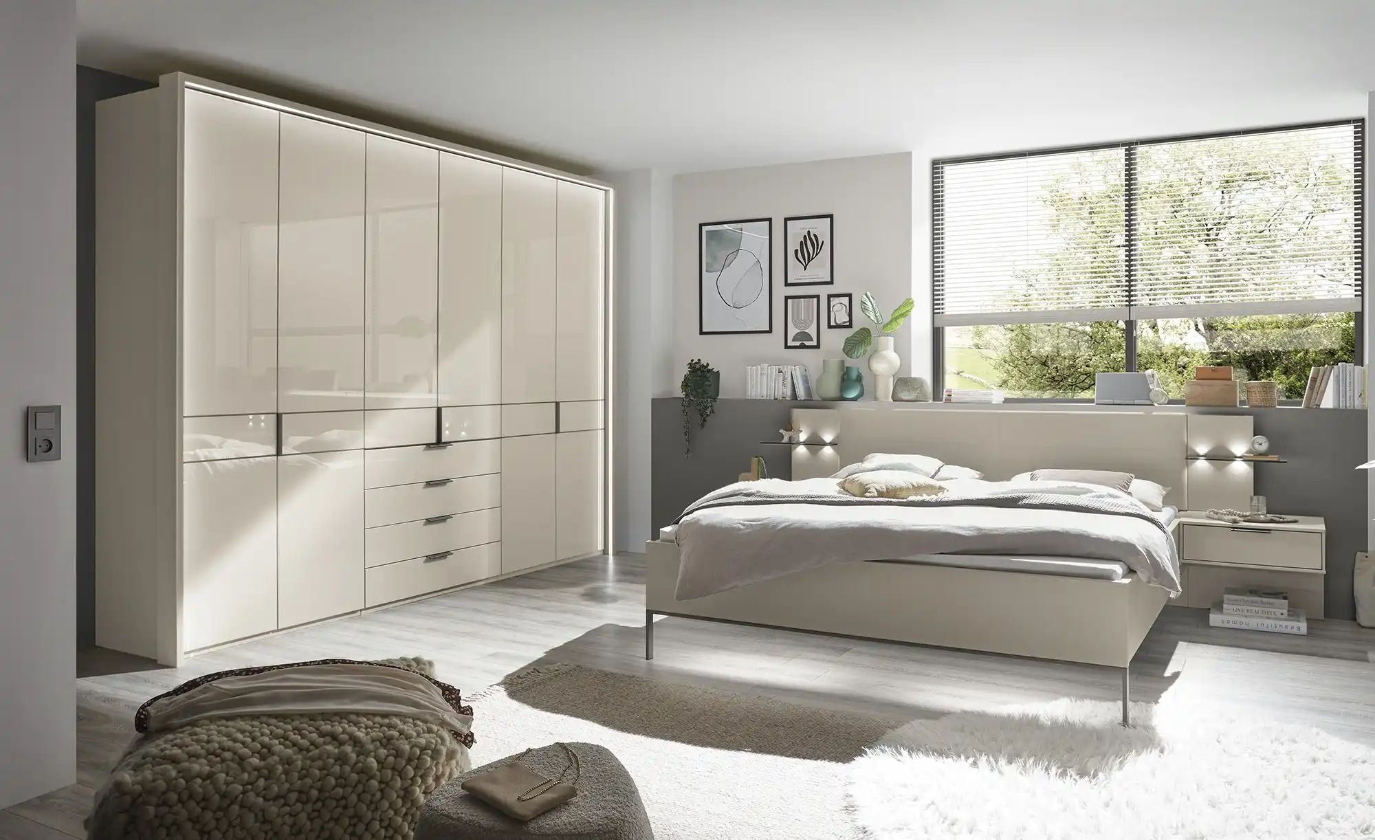 Drehtürenschrank  Parma ¦ beige ¦ Maße (cm): B: 300 H: 216 T: 65.0 Schränke günstig online kaufen