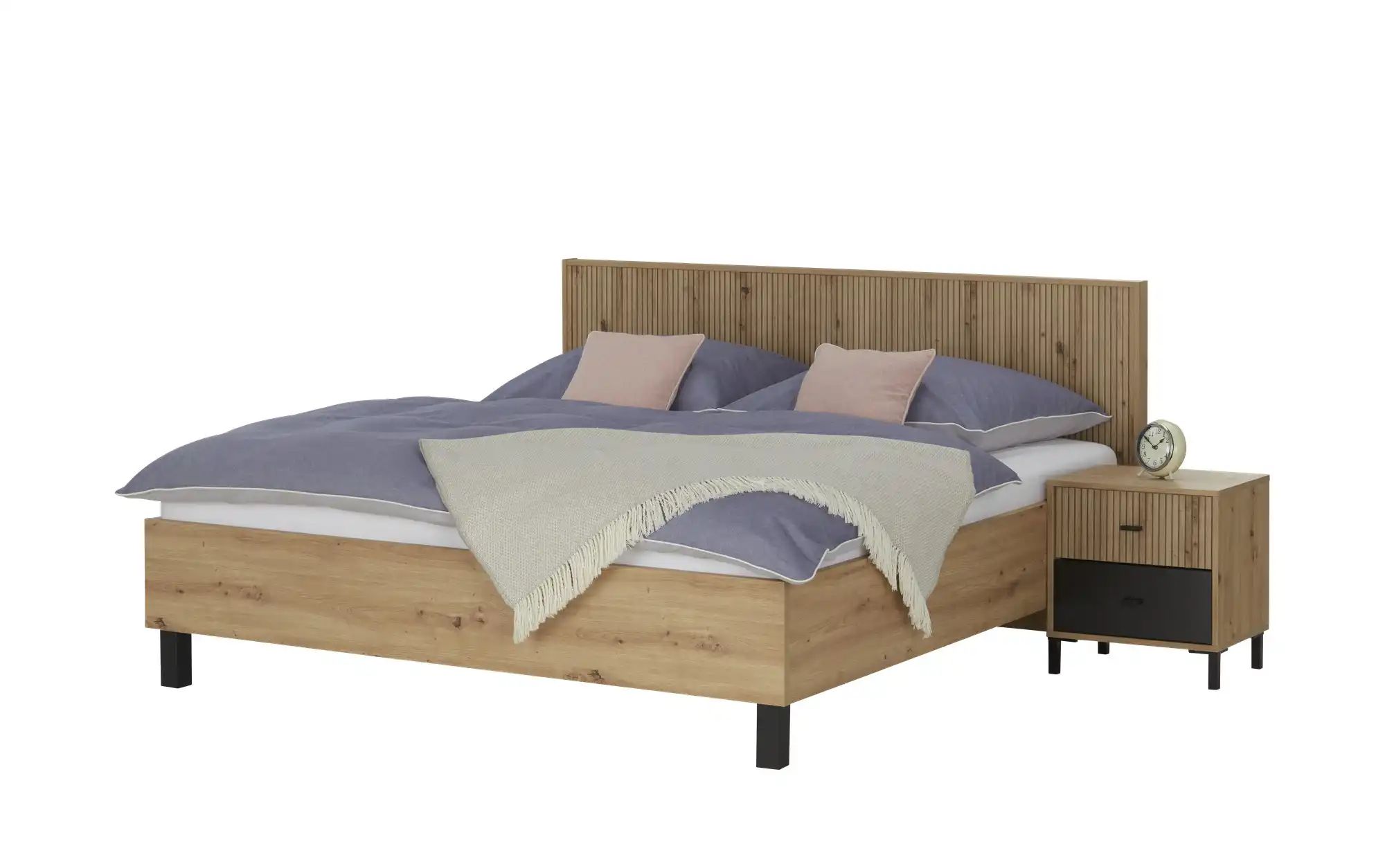 Thumbnail - Doppelbett Calvas ¦ holzfarben ¦ Maße (cm): B: 192,4 H: 102 Betten > Bettgestelle - Höffner