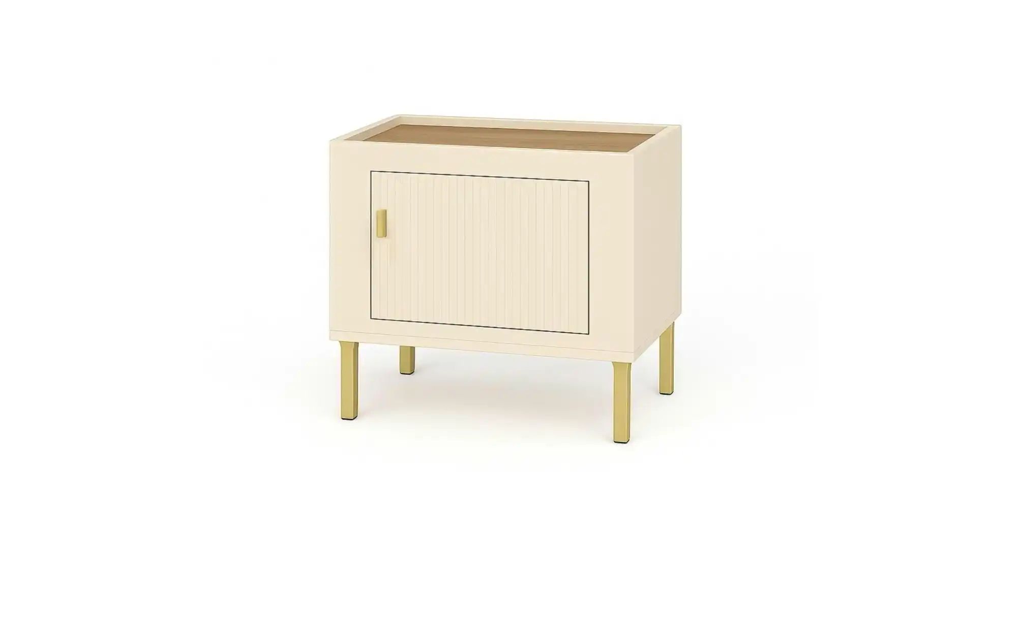 Nachtkommode   ¦ beige ¦ Maße (cm): B: 48 H: 47 Tische > Nachttische - Höff günstig online kaufen
