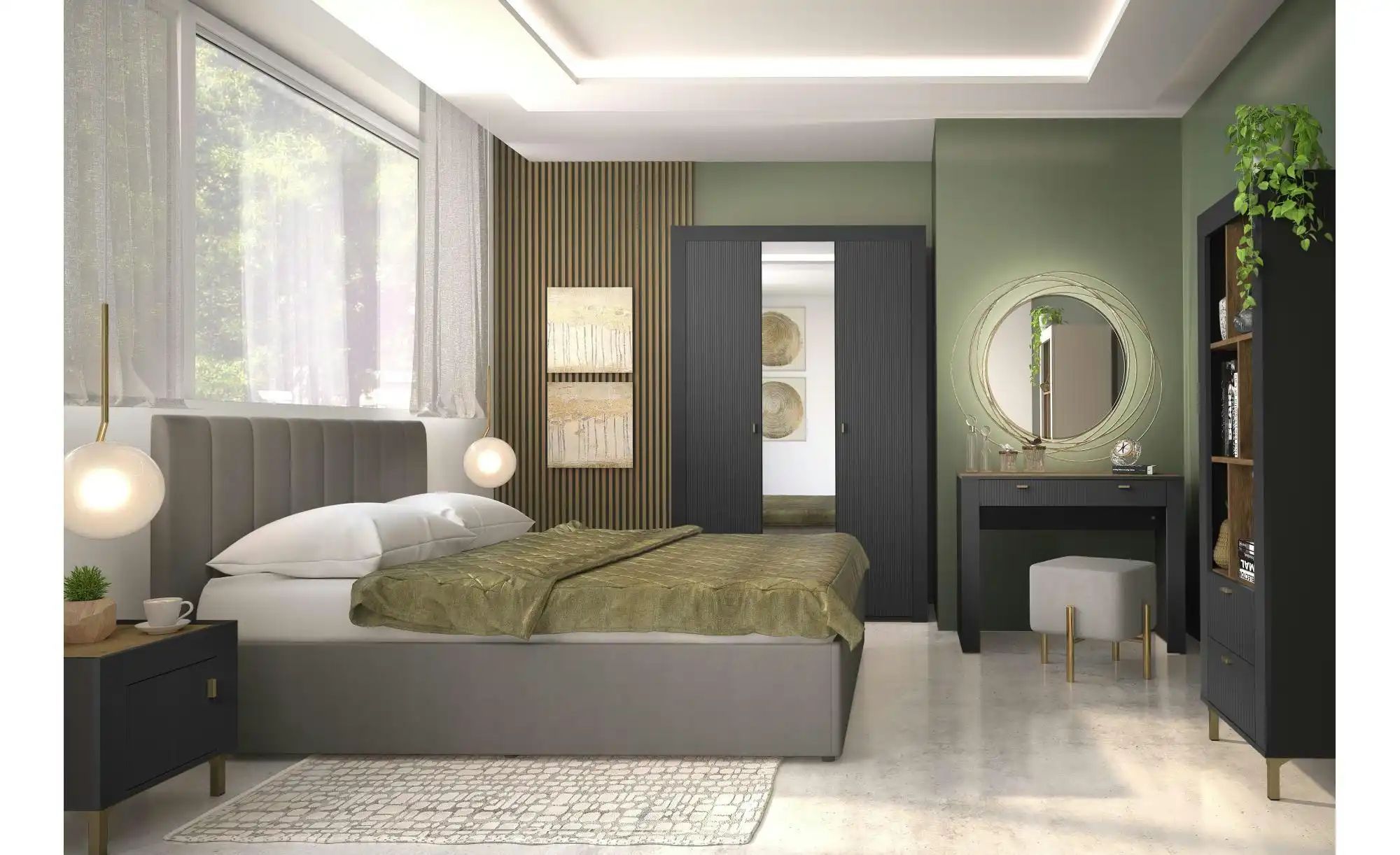 Thumbnail - Nachtkommode ¦ schwarz ¦ Maße (cm): B: 48 H: 47 Tische > Nachttische - Höffner