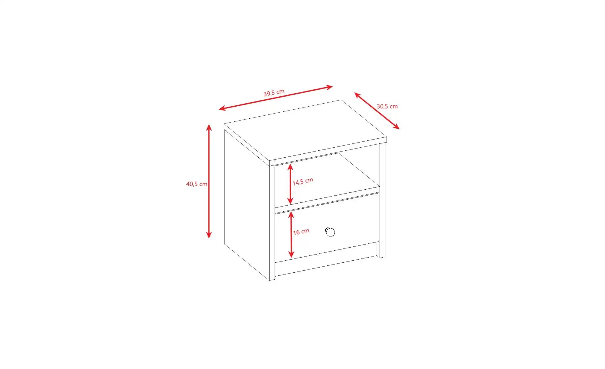 Thumbnail - Nachtkommode Babydream ¦ grün ¦ Maße (cm): B: 30,5 H: 40,5 Tische > Nachttische - Höffner