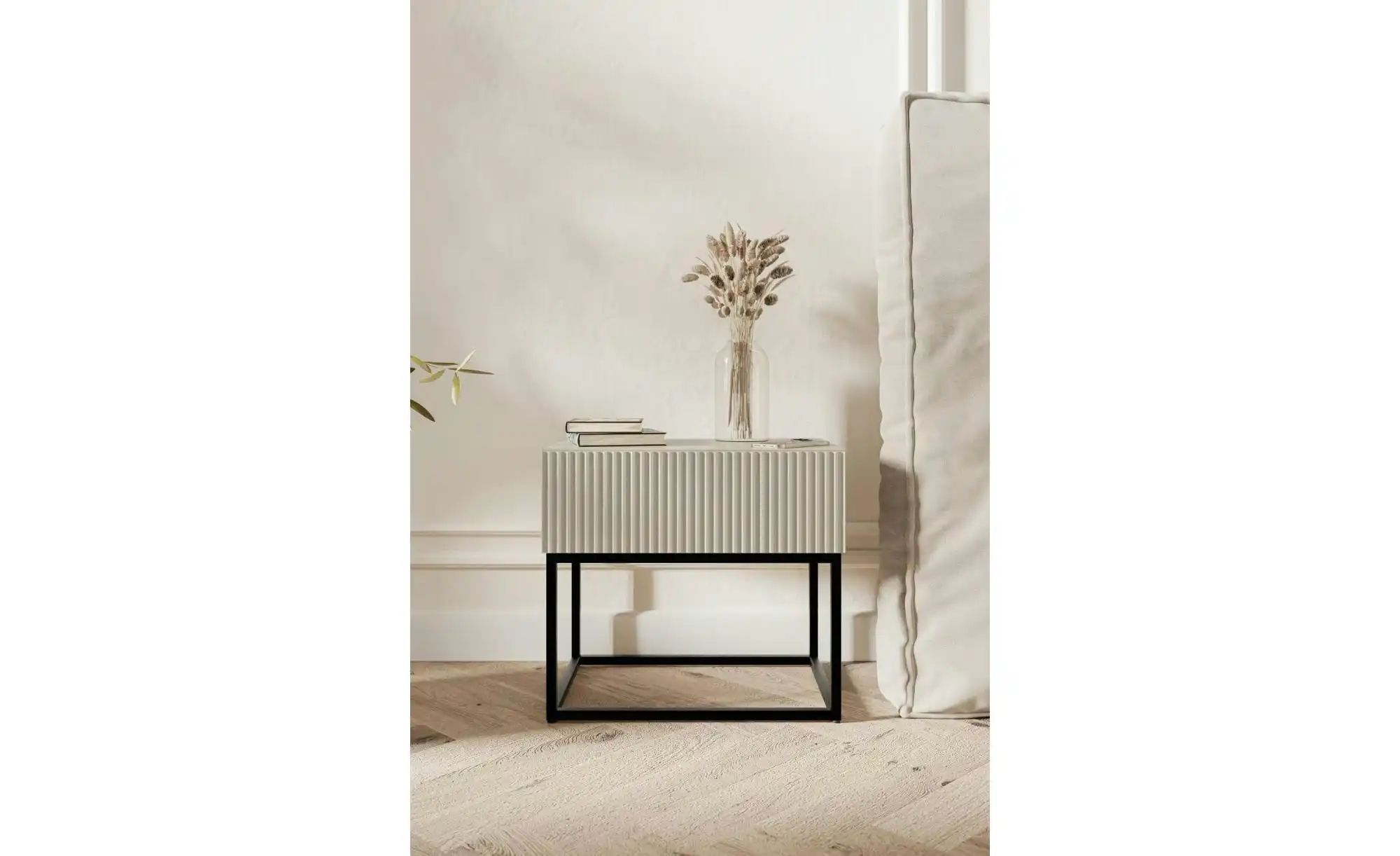 Selsey Nachtkommode mit Kufengestell Veldio ¦ beige ¦ Maße (cm): B: 50 H: 4 günstig online kaufen