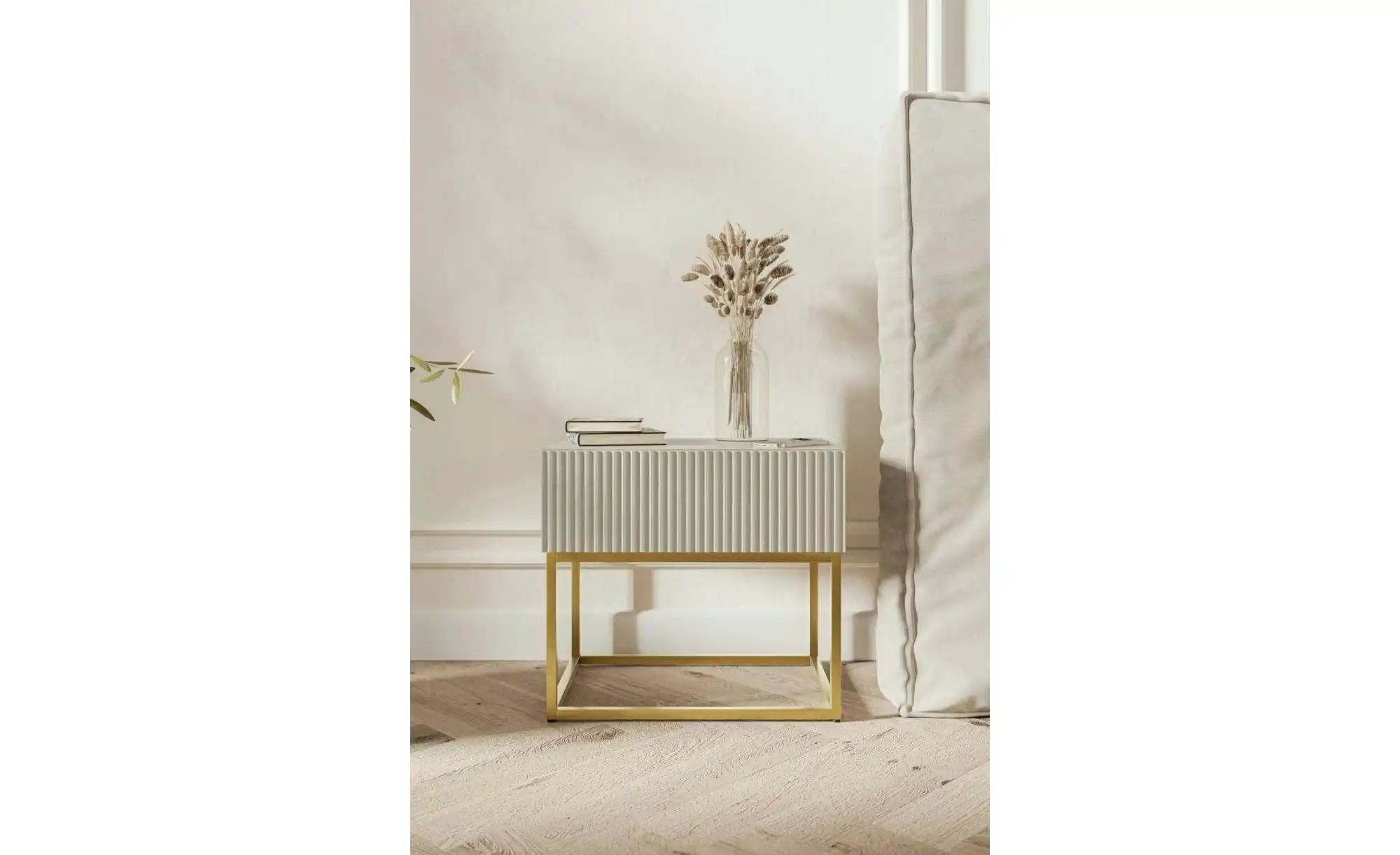 Thumbnail - Selsey Nachtkommode mit Kufengestell Veldio ¦ beige ¦ Maße (cm): B: 50 H: 44 Tische > Nachttische - Höffner