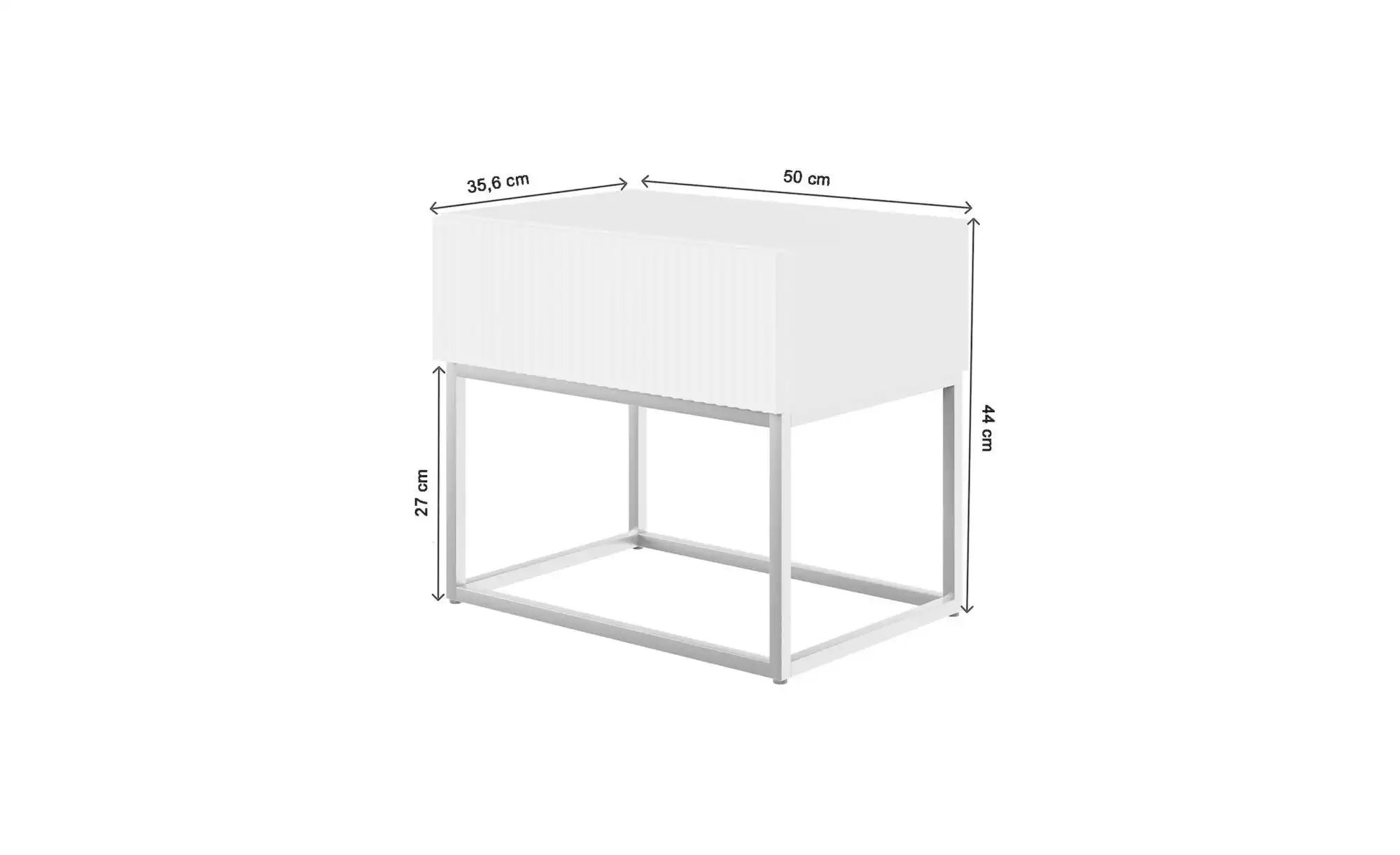 Selsey Nachtkommode mit Kufengestell Veldio ¦ schwarz ¦ Maße (cm): B: 50 H: günstig online kaufen