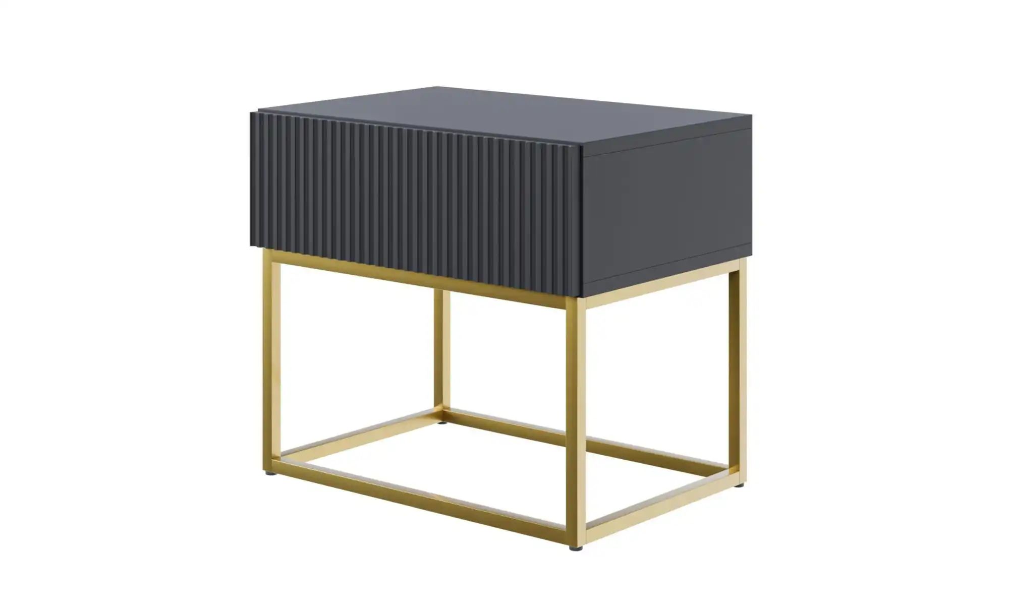 Selsey Nachtkommode mit Kufengestell Veldio ¦ schwarz ¦ Maße (cm): B: 50 H: günstig online kaufen