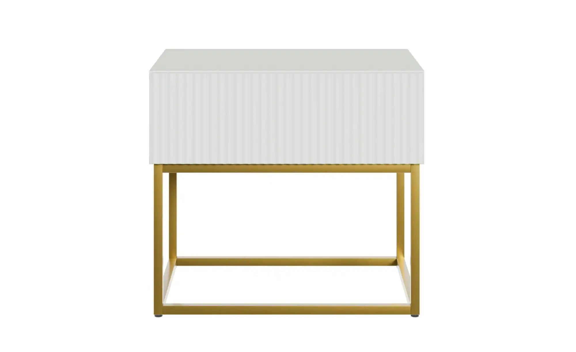 Selsey Nachtkommode mit Kufengestell Veldio ¦ weiß ¦ Maße (cm): B: 50 H: 44 günstig online kaufen