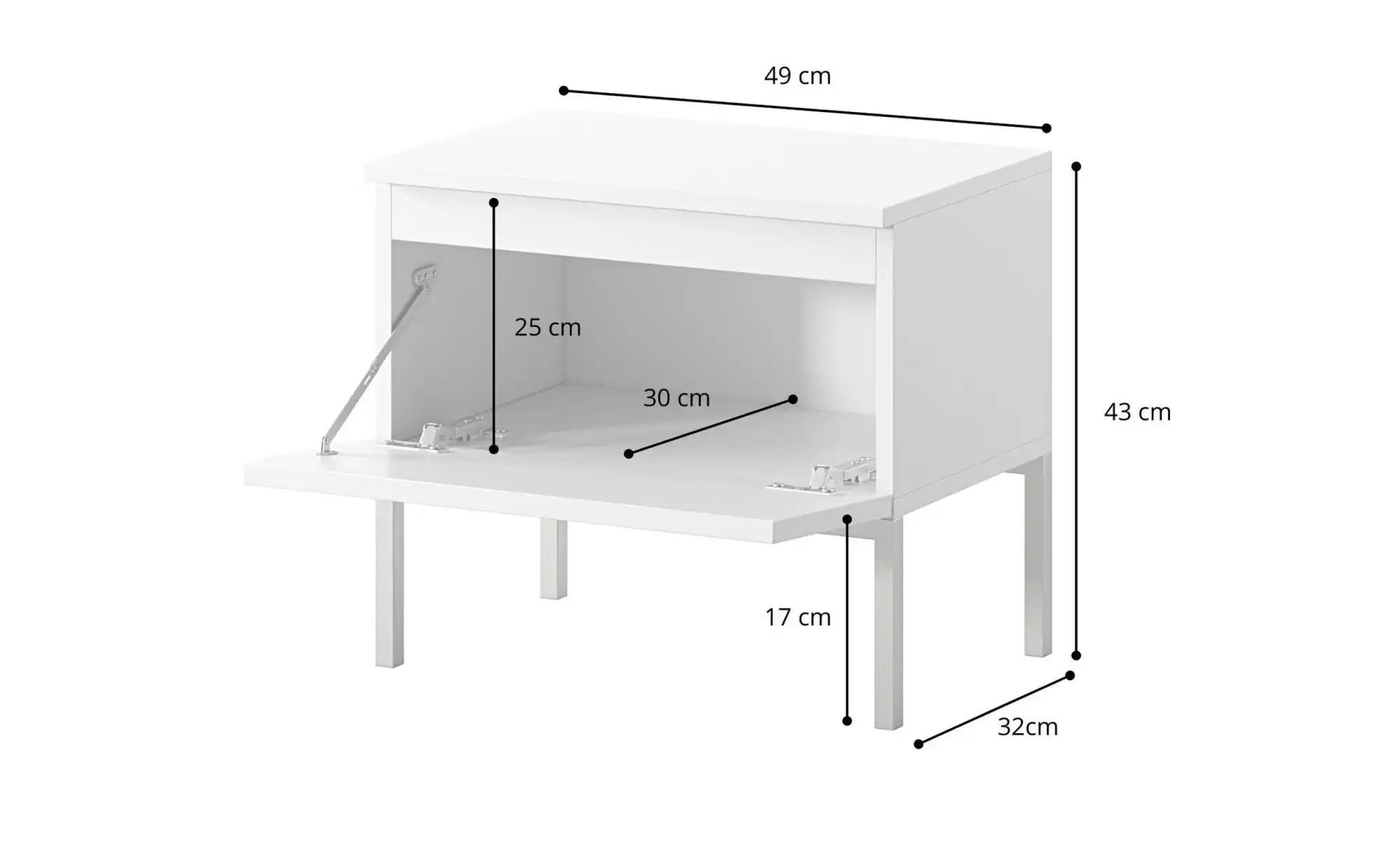 Selsey Nachtkommode mit Kufengestell Bemmi ¦ türkis/petrol ¦ Maße (cm): B: günstig online kaufen