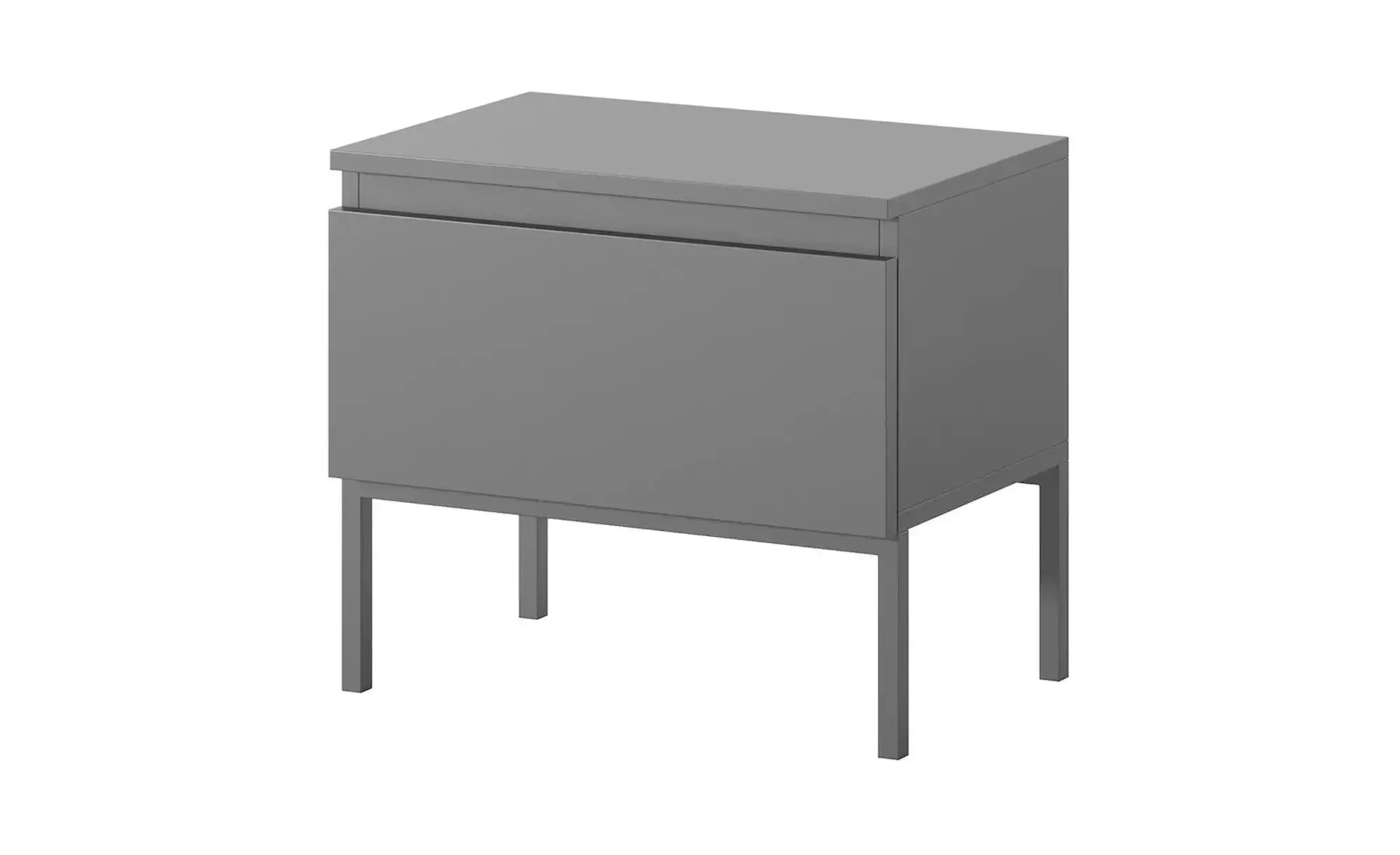 Selsey Nachtkommode mit Kufengestell Bemmi ¦ grau ¦ Maße (cm): B: 49 H: 43 günstig online kaufen