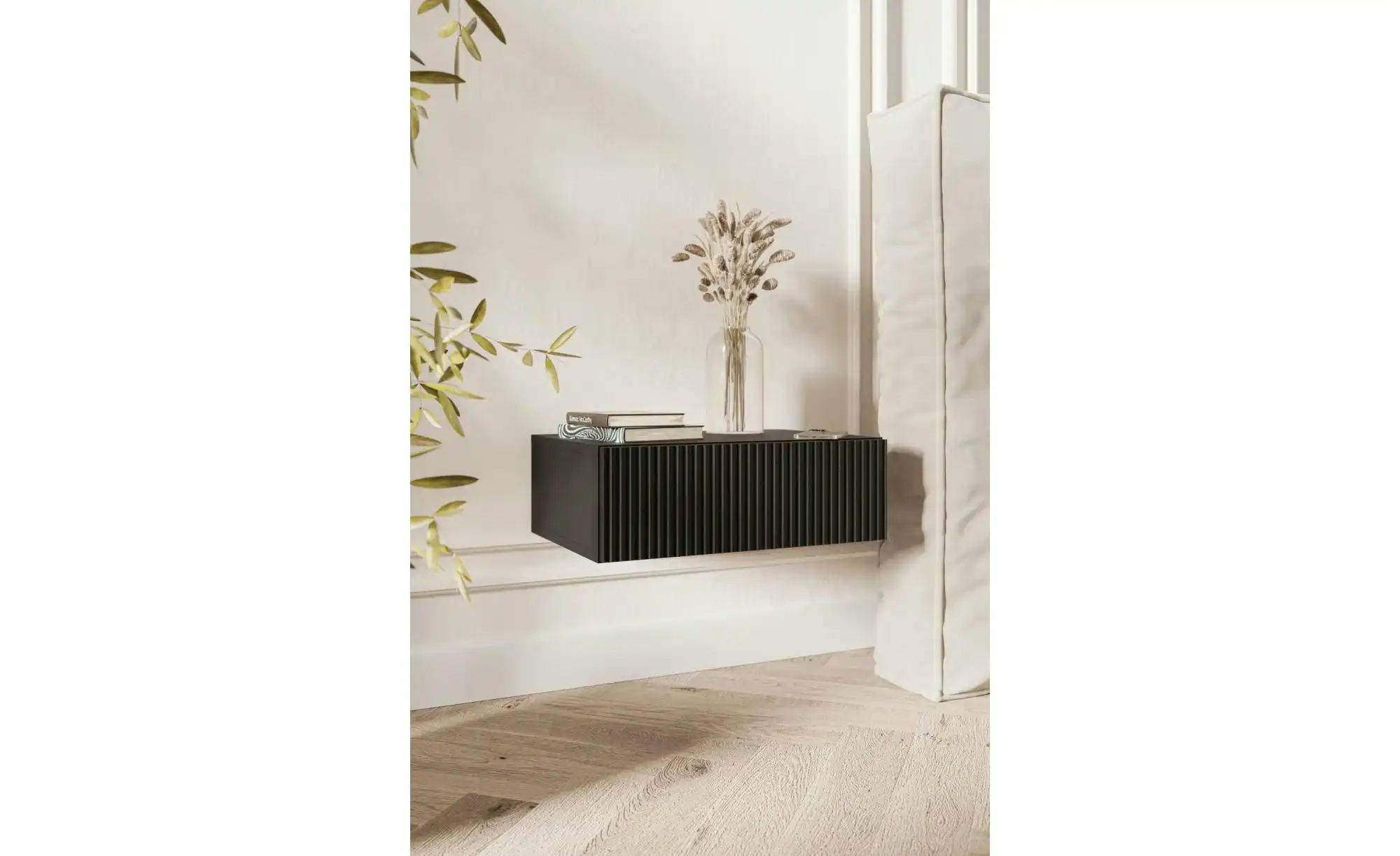 Thumbnail - Selsey Nachtkommode hängend Veldio ¦ schwarz ¦ Maße (cm): B: 50 H: 17 Tische > Nachttische - Höffner