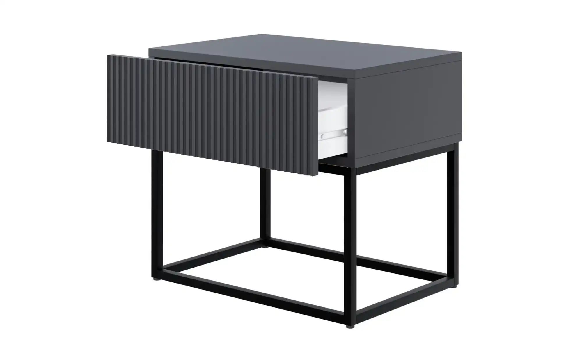 Selsey Nachtkommode mit Kufengestell Veldio ¦ schwarz ¦ Maße (cm): B: 50 H: günstig online kaufen