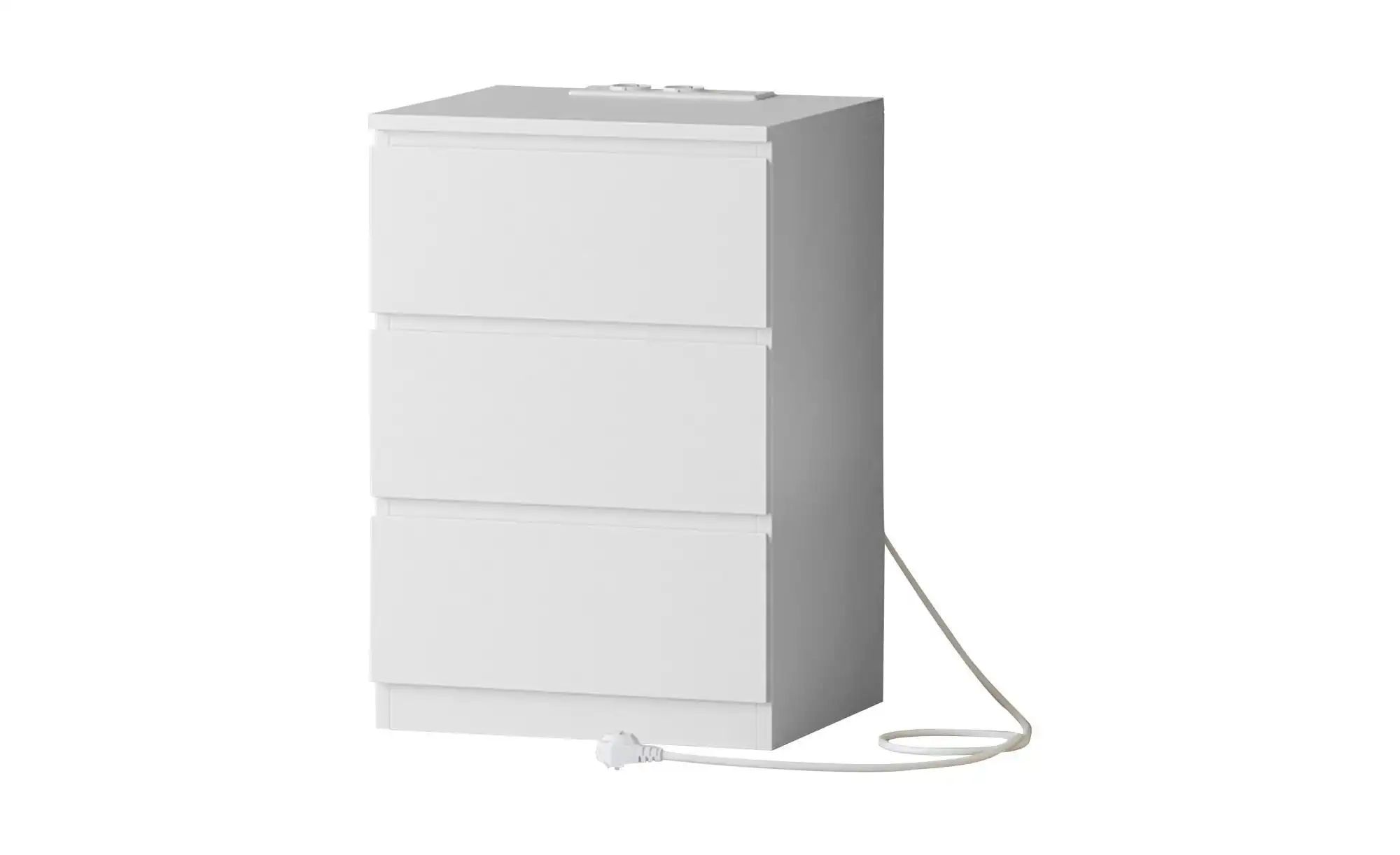 Nachttisch   ¦ weiß ¦ Maße (cm): B: 40 H: 59 Tische > Nachttische - Höffner günstig online kaufen