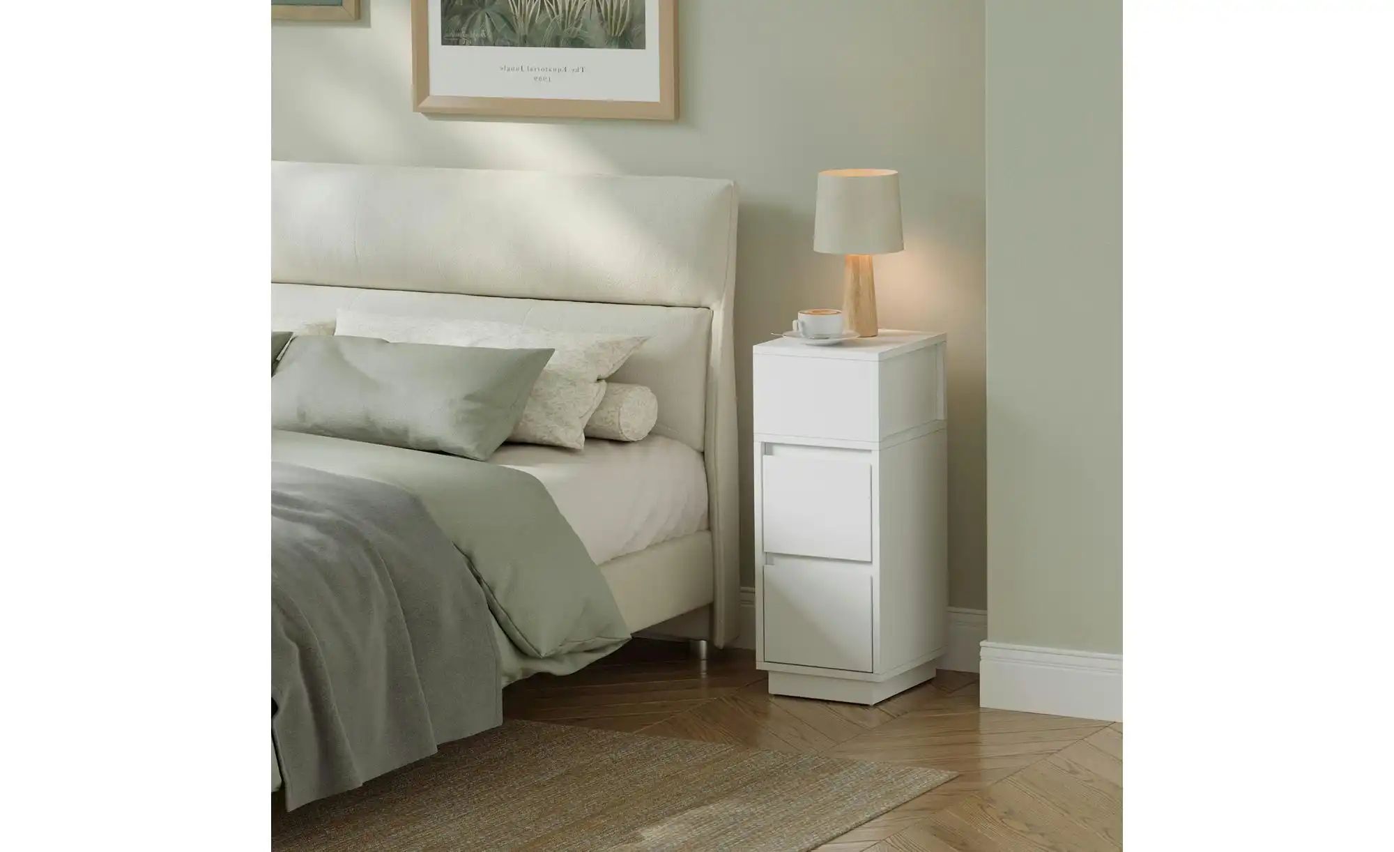 Nachttisch   ¦ weiß ¦ Maße (cm): B: 25 H: 65 Tische > Nachttische - Höffner günstig online kaufen