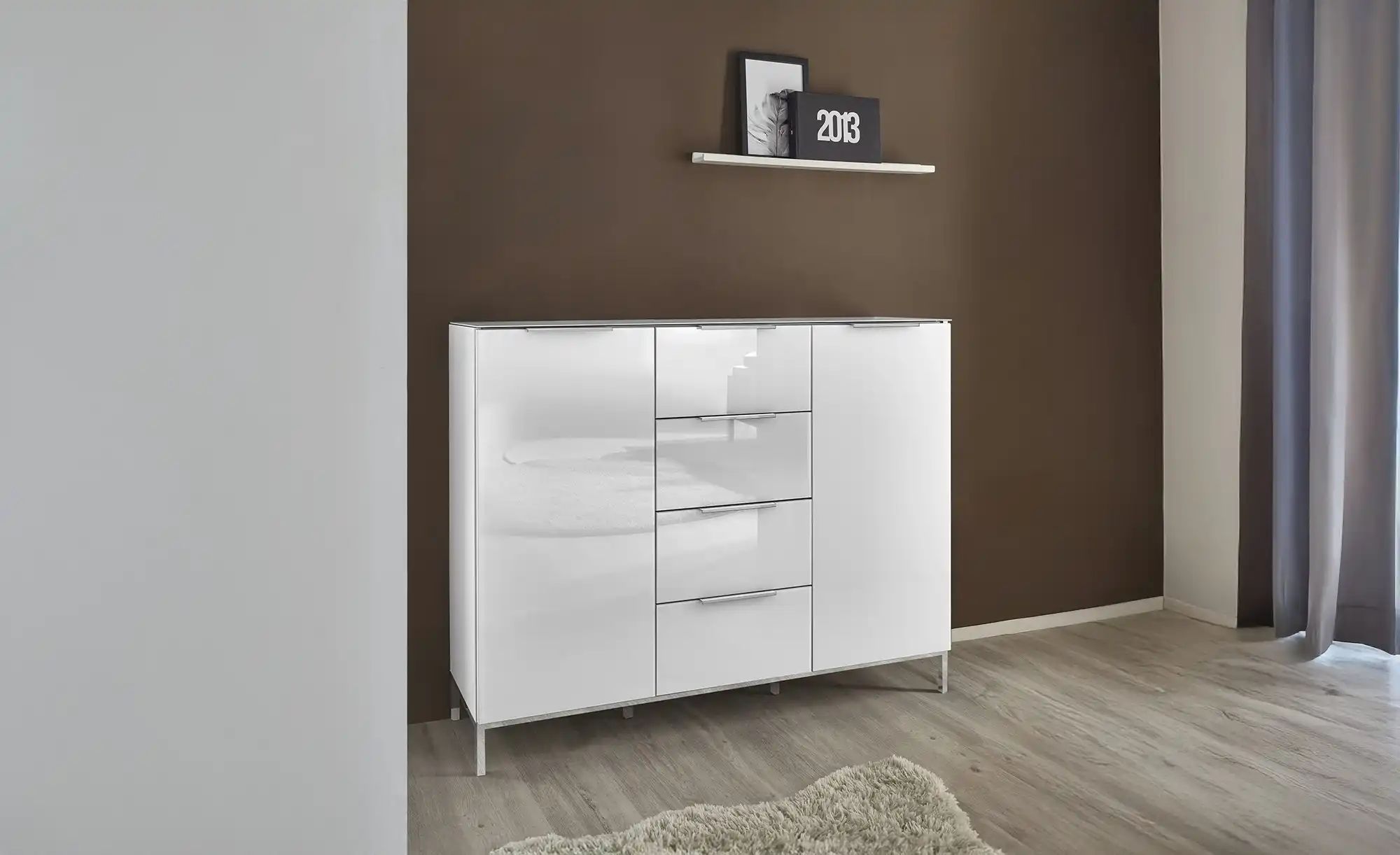 Kommode mit 2 Türen  Vitreo Neo ¦ weiß ¦ Maße (cm): B: 135 H: 108 T: 40.0 K günstig online kaufen