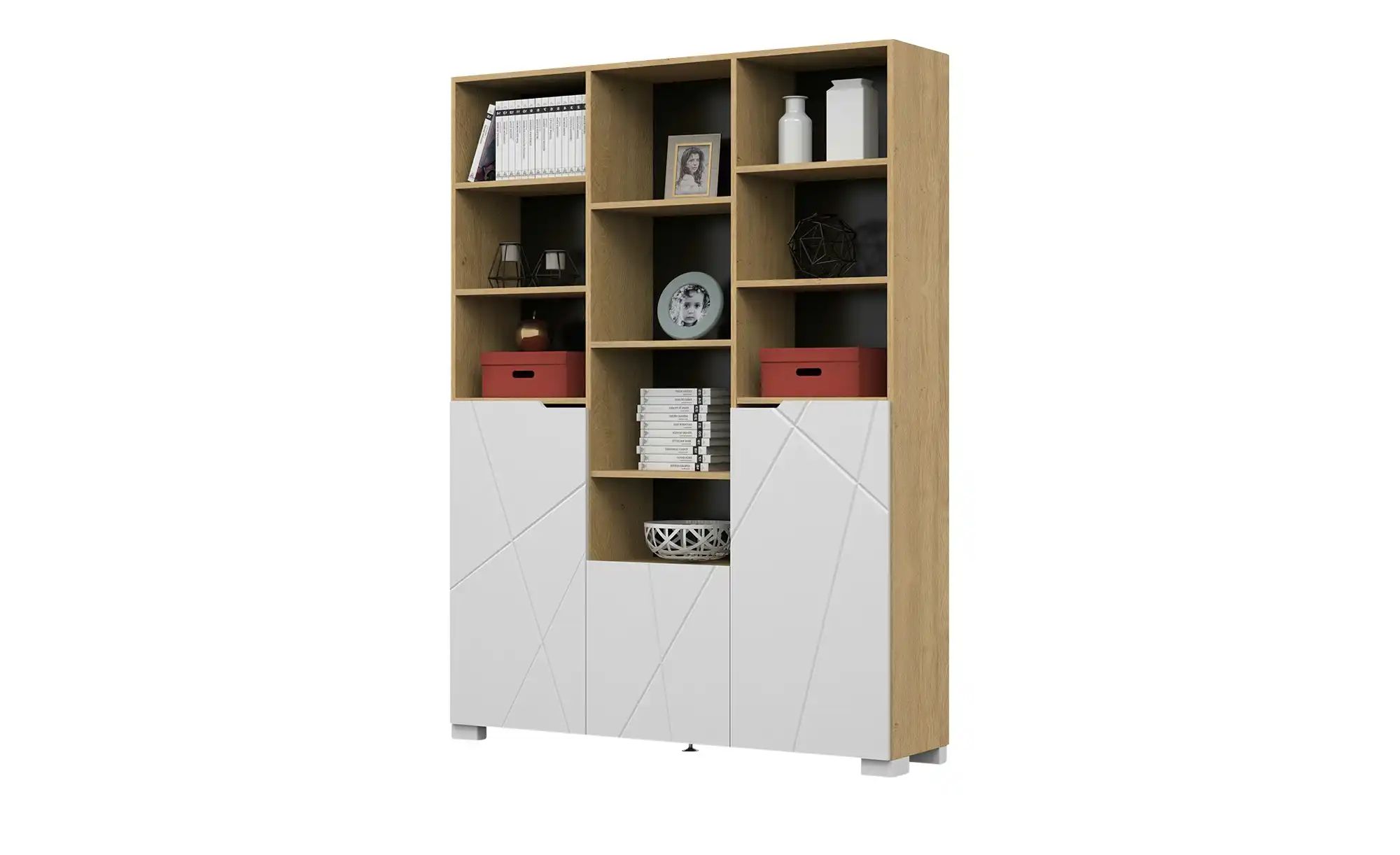 Regal  X Oak ¦ holzfarben ¦ Maße (cm): B: 148,5 H: 200 T: 36,6 Regale > Sta günstig online kaufen