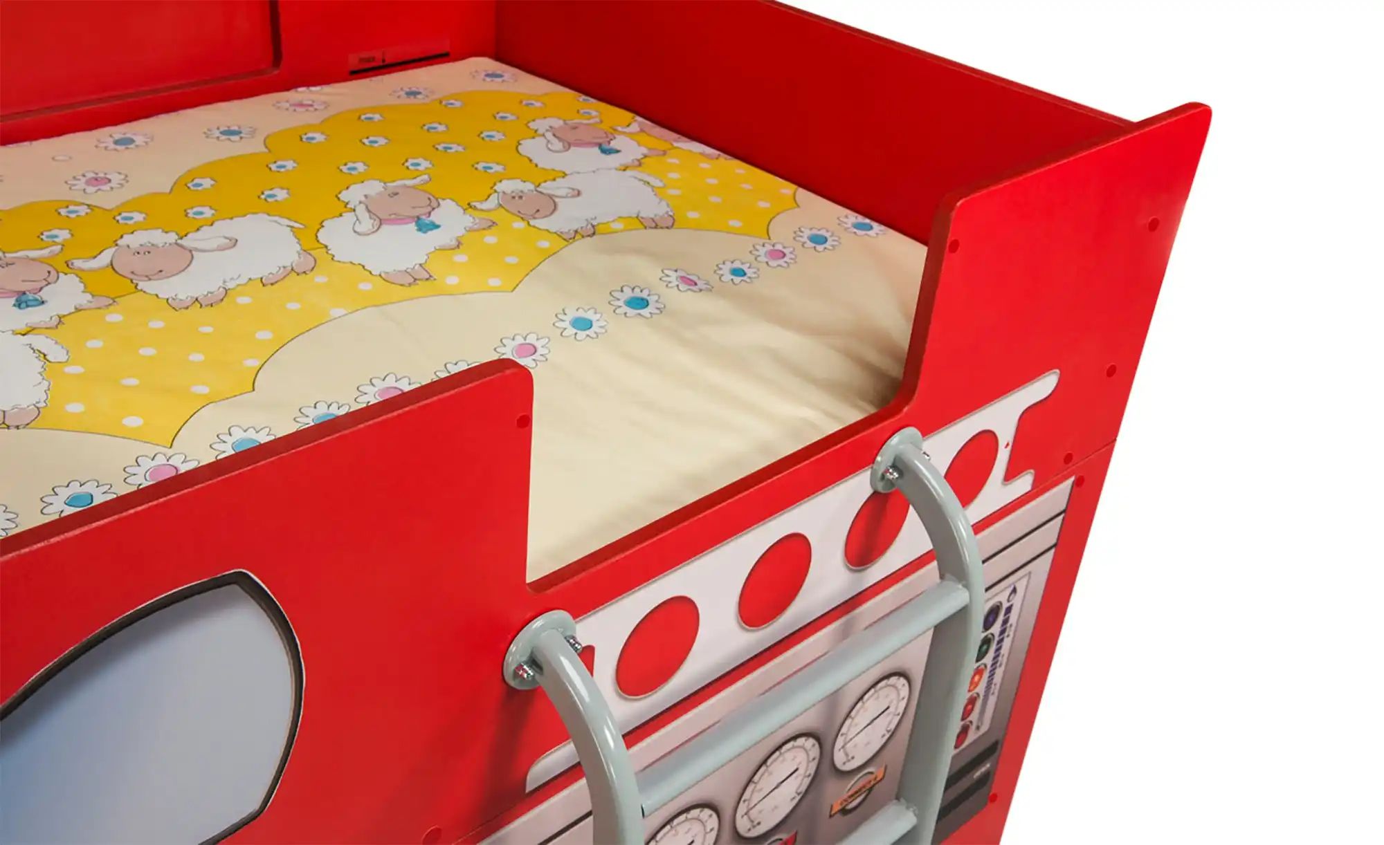 Autobett  Feuerwehr ¦ rot ¦ Maße (cm): B: 116 H: 146 T: 207.0 Betten > Bett günstig online kaufen