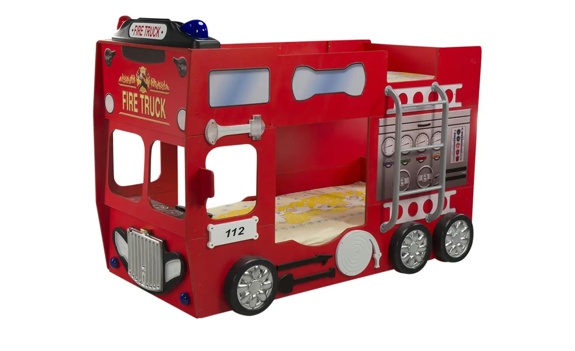 Autobett  Feuerwehr ¦ rot ¦ Maße (cm): B: 116 H: 146 T: 207.0 Betten > Bett günstig online kaufen