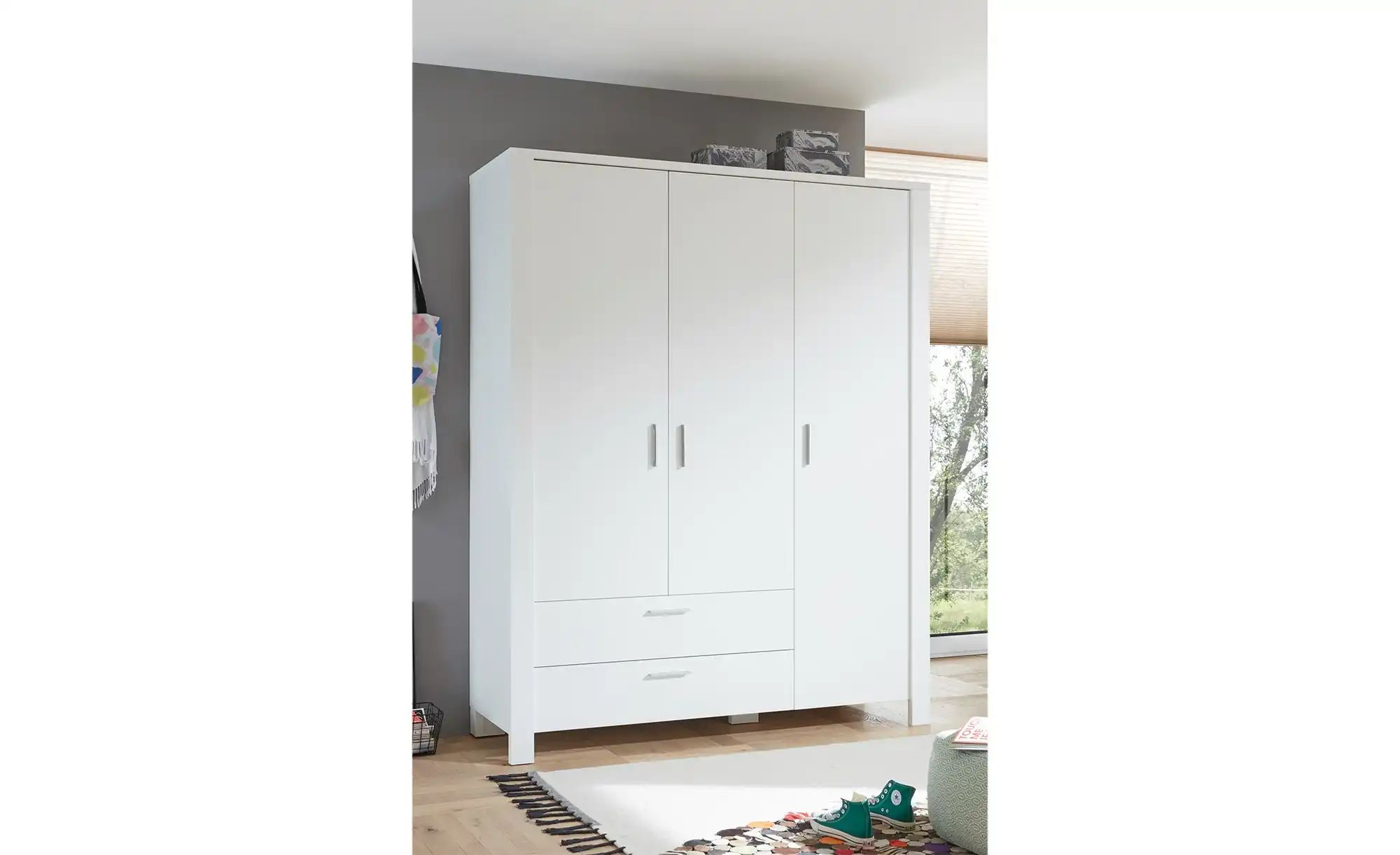 Thumbnail - Kleiderschrank Dallas ¦ weiß ¦ Maße (cm): B: 166 H: 214 T: 58.0 Schränke > Kleiderschränke > Drehtürenschränke - Höffne...
