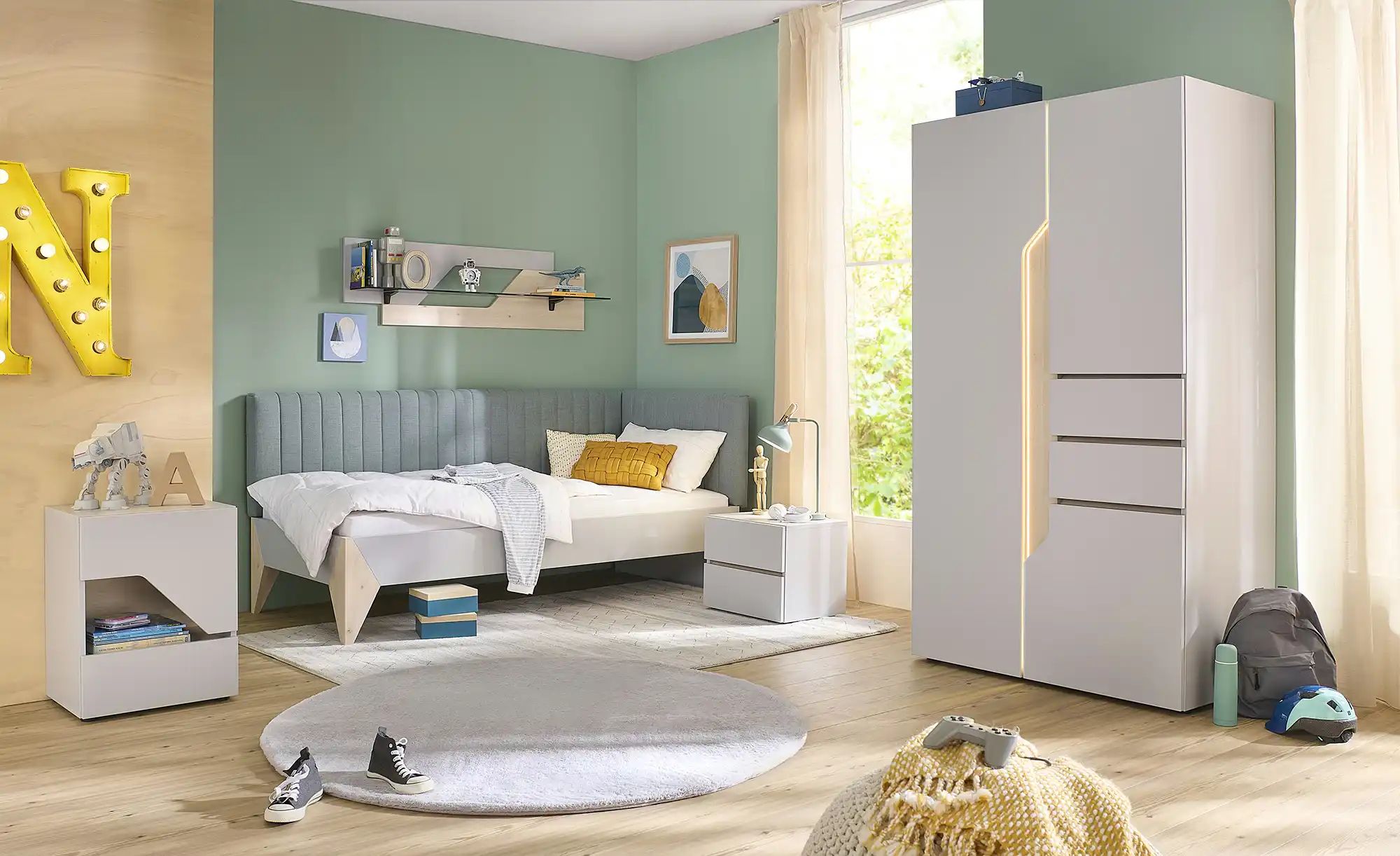 Jugendbett  ZE+ ¦ grau ¦ Maße (cm): B: 97 H: 43 Kindermöbel > Kinderbetten günstig online kaufen
