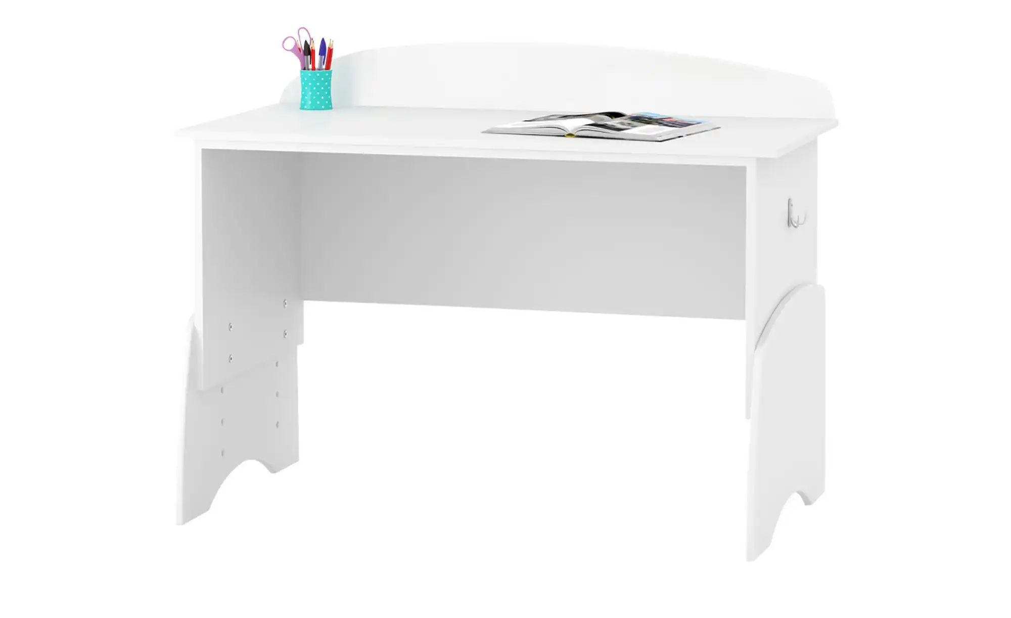 Schreibtisch  Nordic White ¦ weiß ¦ Maße (cm): B: 120 H: 76,6 T: 57,4 Kinde günstig online kaufen