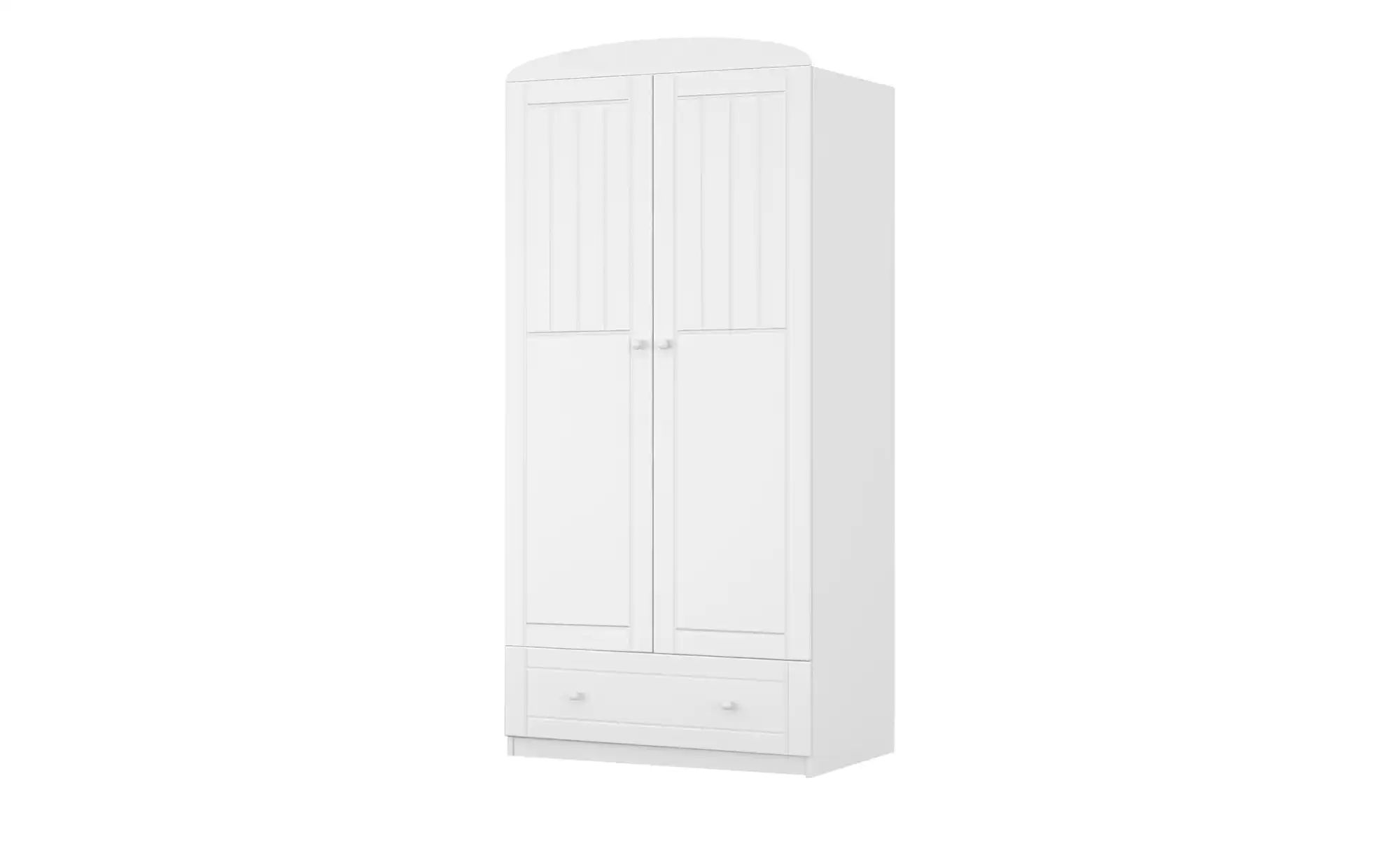 Kleiderschrank  Nordic White ¦ weiß ¦ Maße (cm): B: 89,5 H: 190 T: 56,6 Sch günstig online kaufen