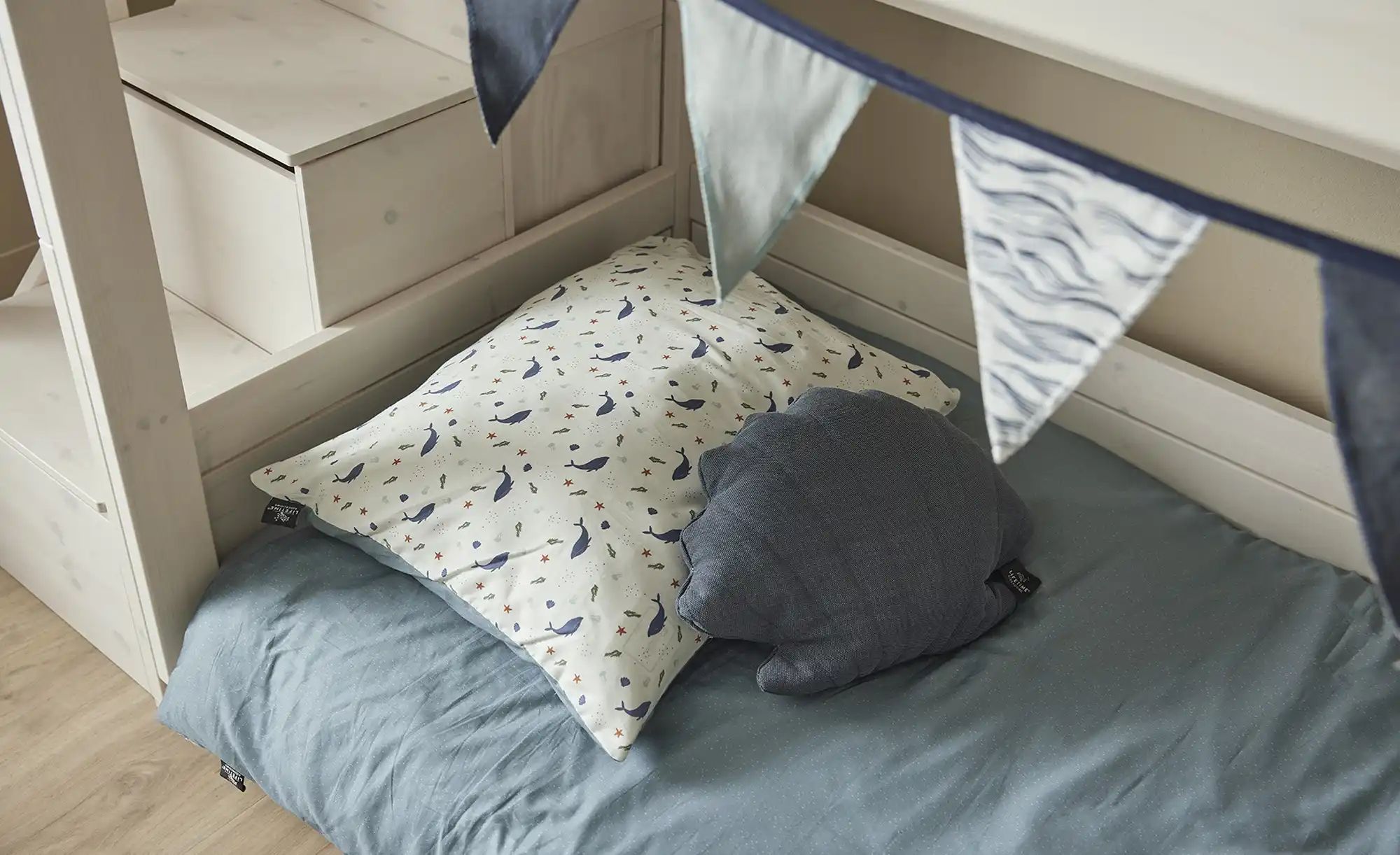 Thumbnail - Lifetime Kissen  Muschel Ocean Life ¦ blau ¦ Maße (cm): B: 35 T: 50.0 Dekokissen & Decken > Kissen > Dekokissen - Höffne...