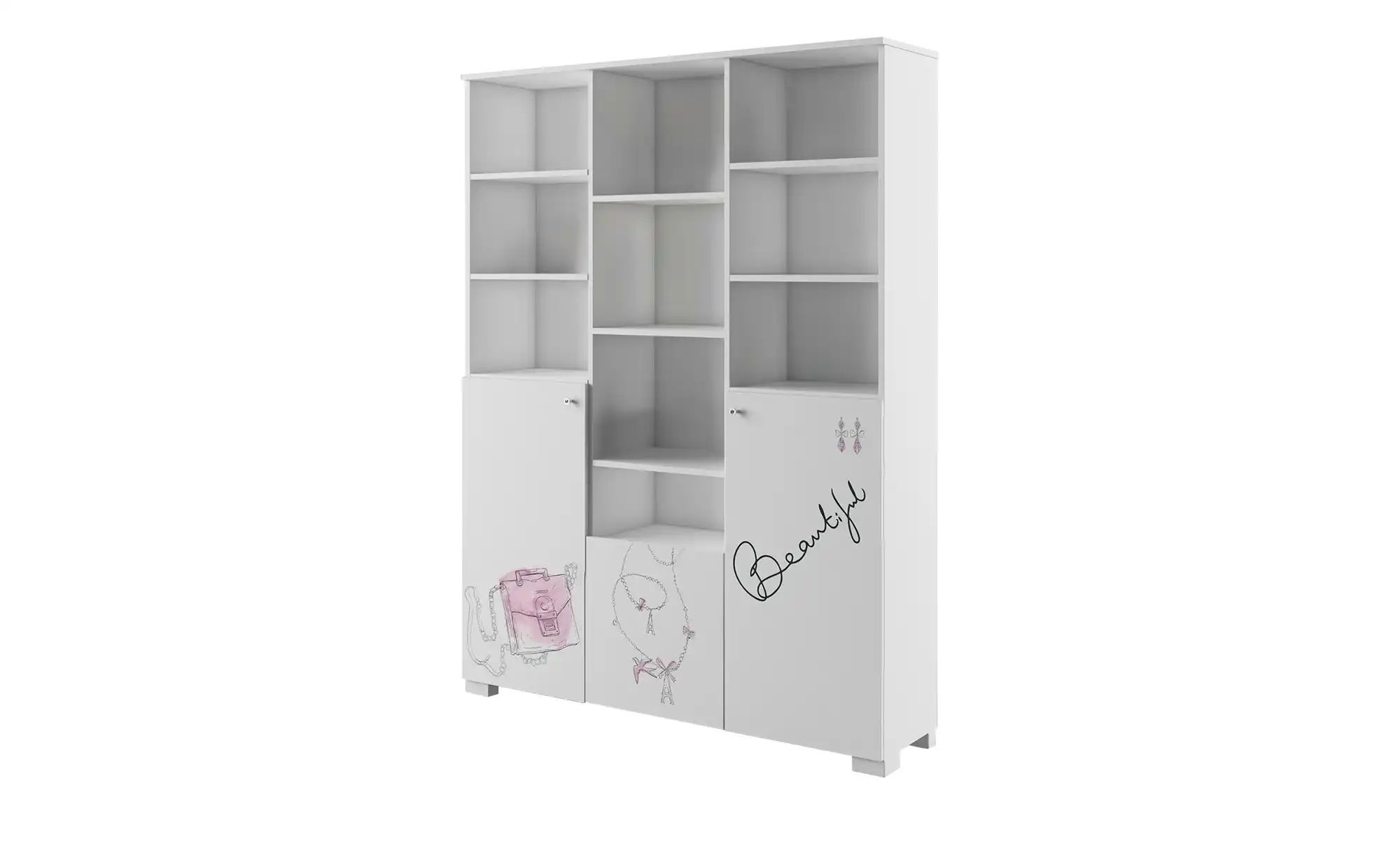 Regal  Fashion Pink ¦ weiß ¦ Maße (cm): B: 148,5 H: 200 Regale > Bücherrega günstig online kaufen