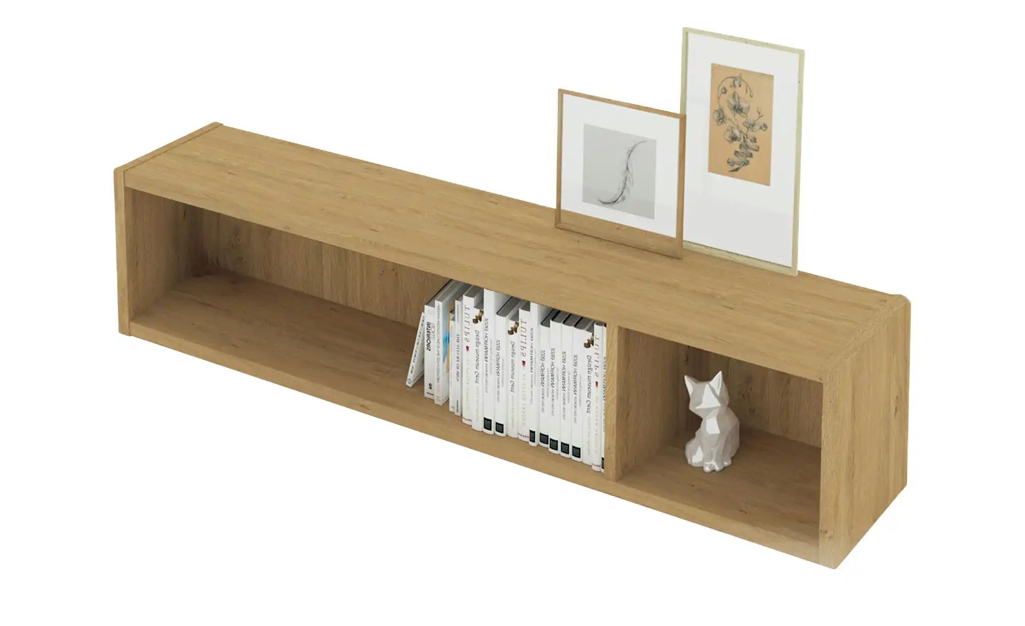 Hängeregal  Hygge Oak ¦ holzfarben ¦ Maße (cm): B: 130 H: 25 T: 25 Regale > günstig online kaufen