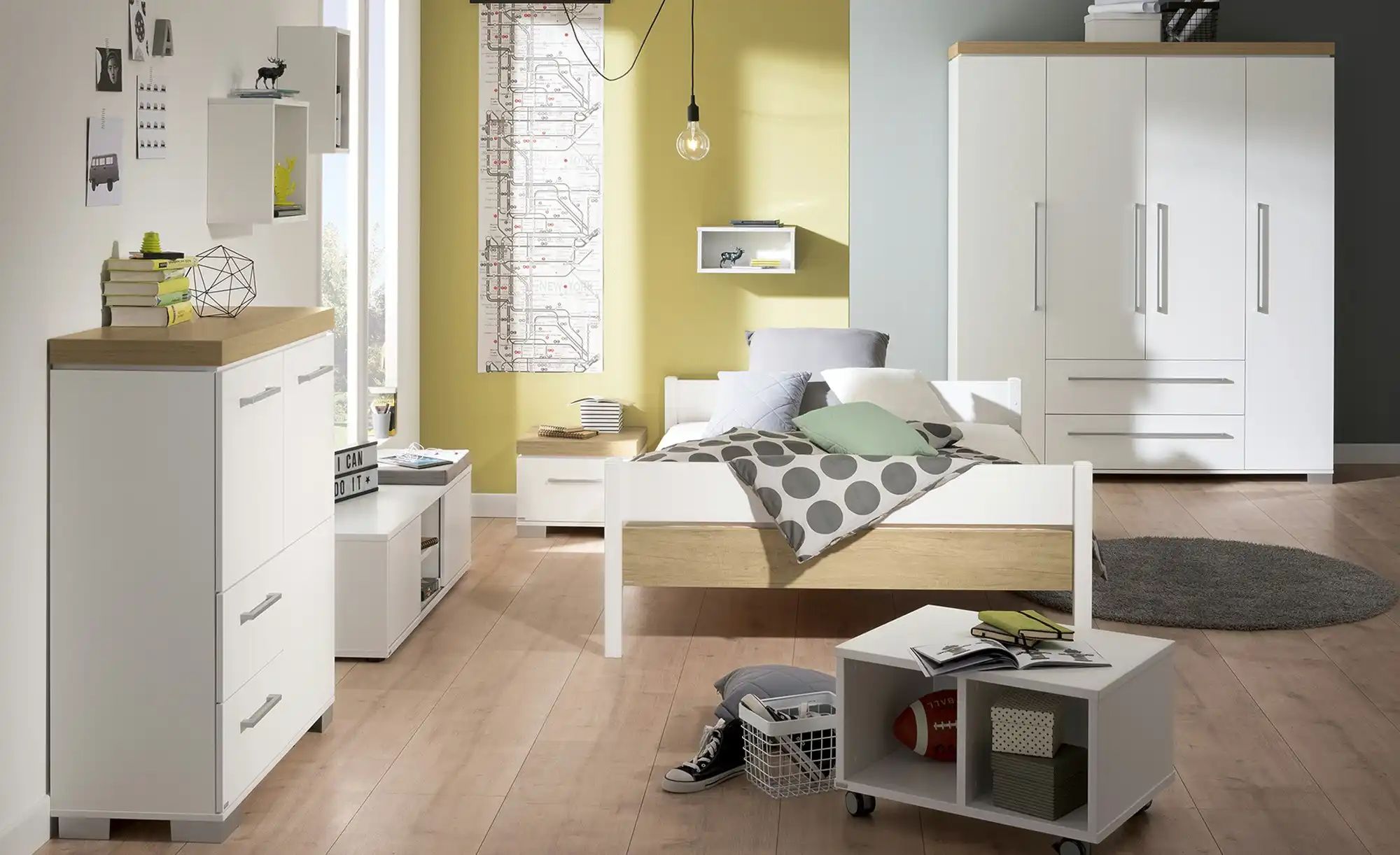 PAIDI Kleiderschrank  Kira ¦ weiß ¦ Maße (cm): B: 175,8 H: 205,9 T: 55.6 Ba günstig online kaufen