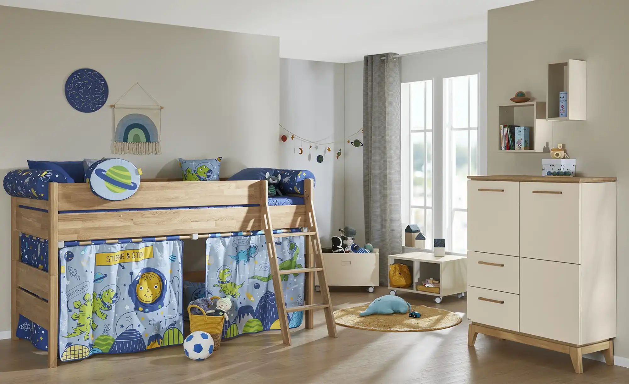PAIDI Spielbett  Sten ¦ holzfarben ¦ Maße (cm): B: 134,5 H: 120,6 Betten > günstig online kaufen