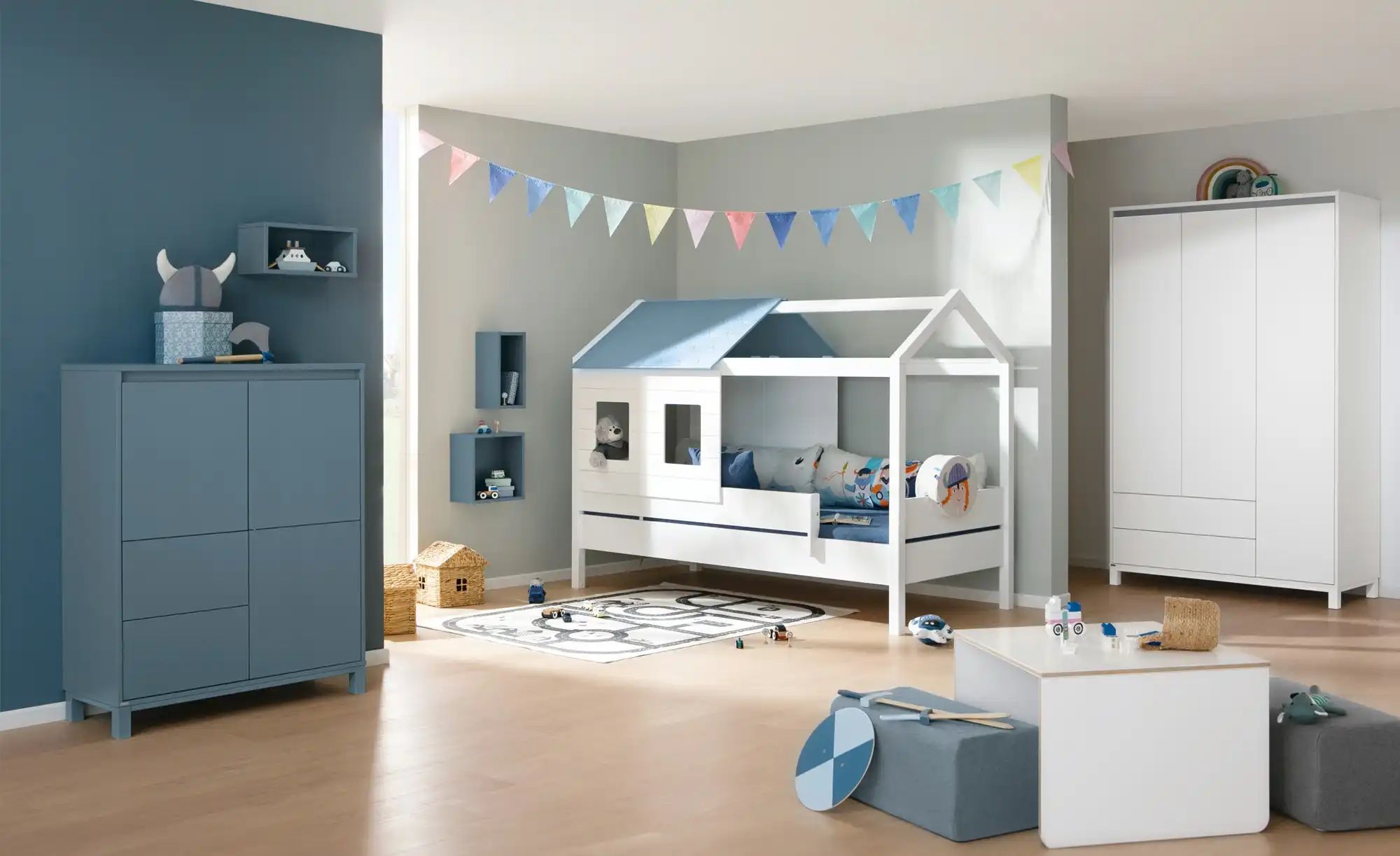 PAIDI Kleiderschrank  Olli ¦ weiß ¦ Maße (cm): B: 125,5 H: 204 T: 56.1 Schr günstig online kaufen