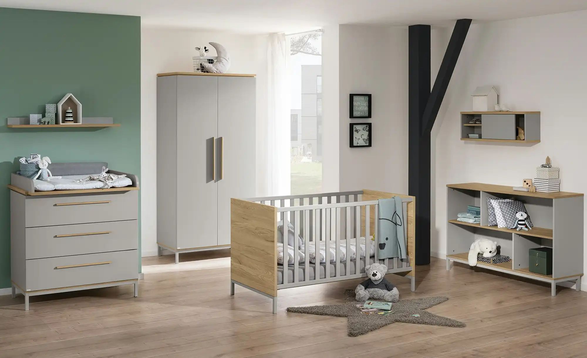 Thumbnail - PAIDI Sideboard  Benne ¦ grau ¦ Maße (cm): B: 135,3 H: 86,6 T: 39.6 Regale > Bücherregale - Höffner