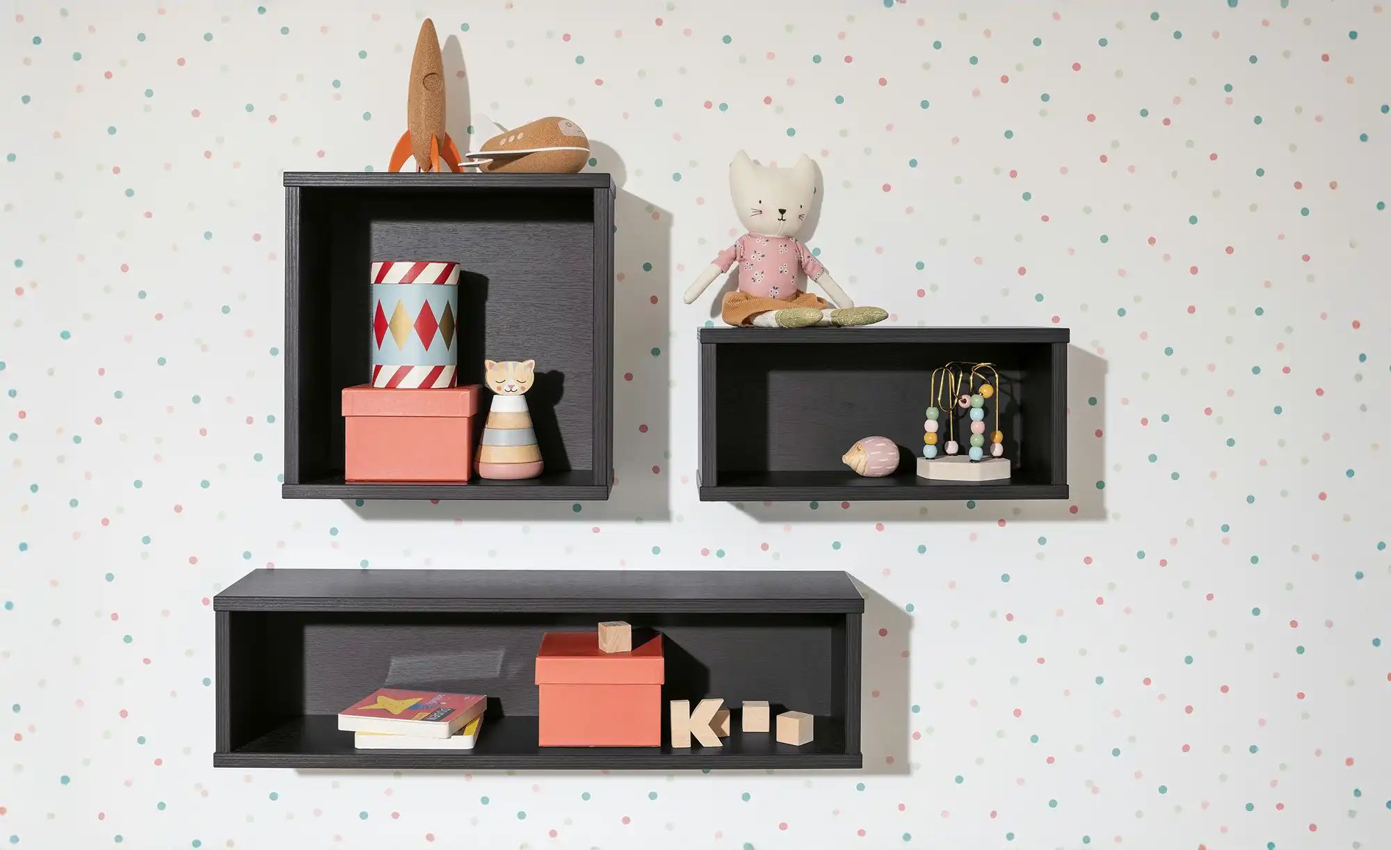 PAIDI Wandbox  Tomke ¦ schwarz ¦ Maße (cm): B: 40 H: 18,5 T: 18.7 Regale > günstig online kaufen