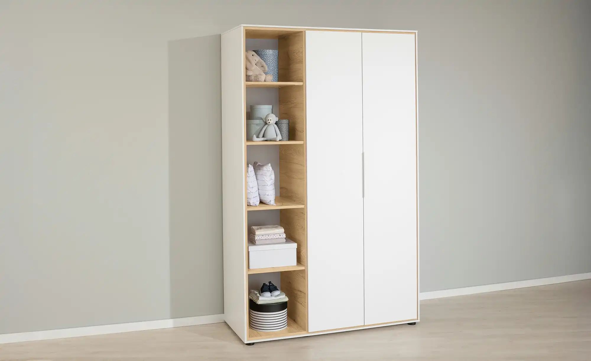 PAIDI Kleiderschrank  Lieven ¦ weiß ¦ Maße (cm): B: 125,9 H: 203,6 T: 54.8 günstig online kaufen