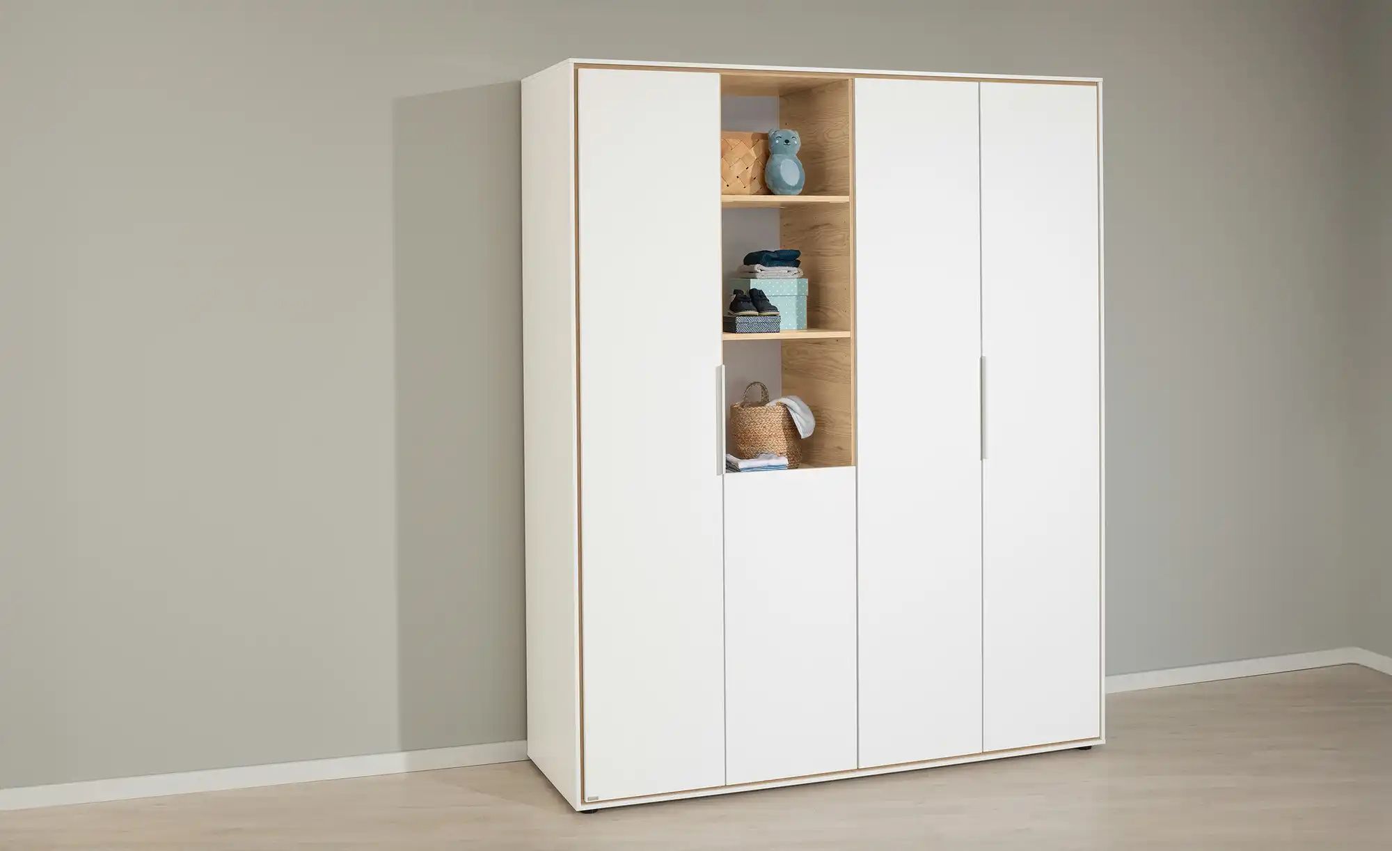 PAIDI Kleiderschrank  Lieven ¦ weiß ¦ Maße (cm): B: 166,4 H: 203,6 T: 54.8 günstig online kaufen