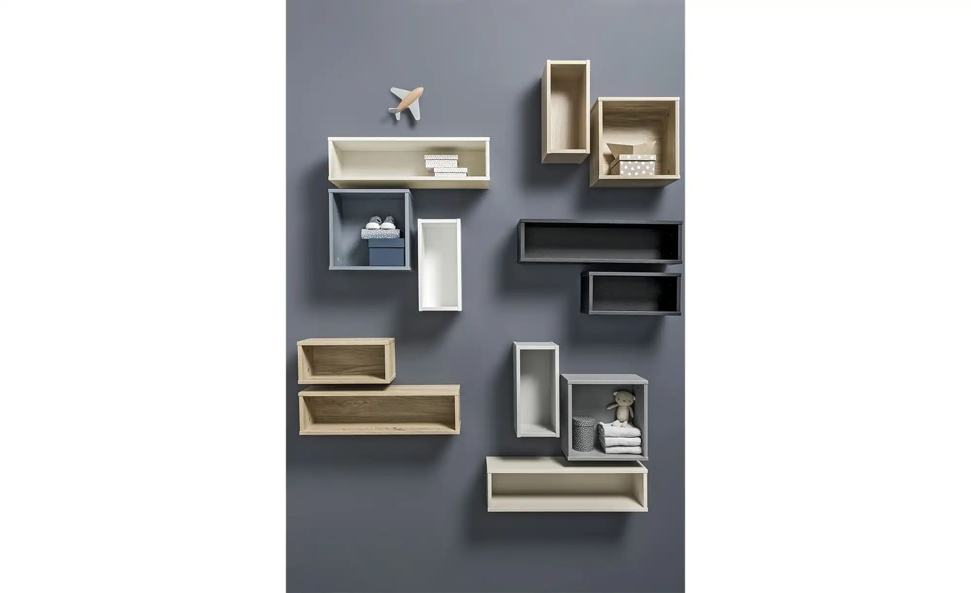 PAIDI Wandbox  Mila & Ben ¦ holzfarben ¦ Maße (cm): B: 35 H: 35 T: 18.7 Reg günstig online kaufen