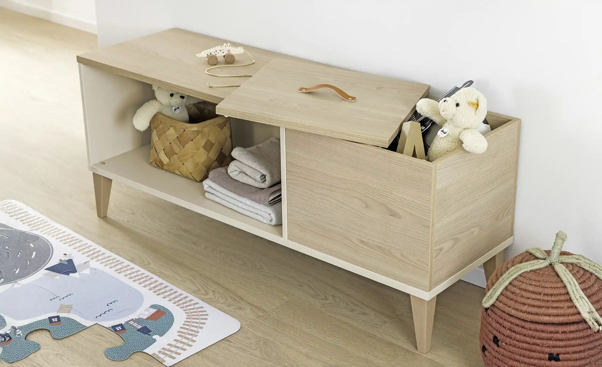 PAIDI Lowboard  Mila & Ben ¦ holzfarben ¦ Maße (cm): B: 129 H: 53,4 T: 40.1 günstig online kaufen