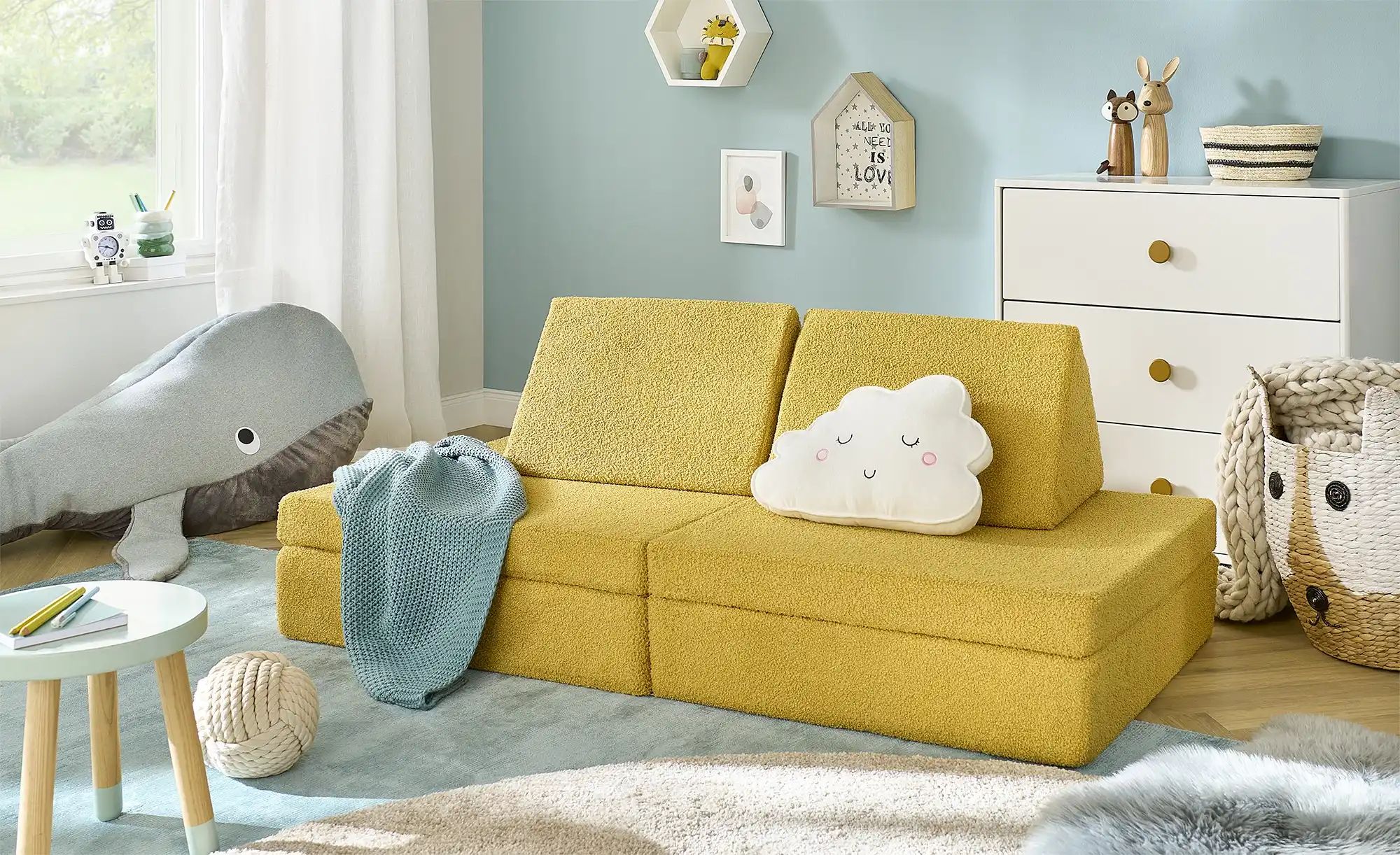 Thumbnail - Spielsofa Funny ¦ gelb ¦ Maße (cm): B: 110 H: 75 T: 90.0 Polstermöbel > Sofas > Einzelsofas - Höffner