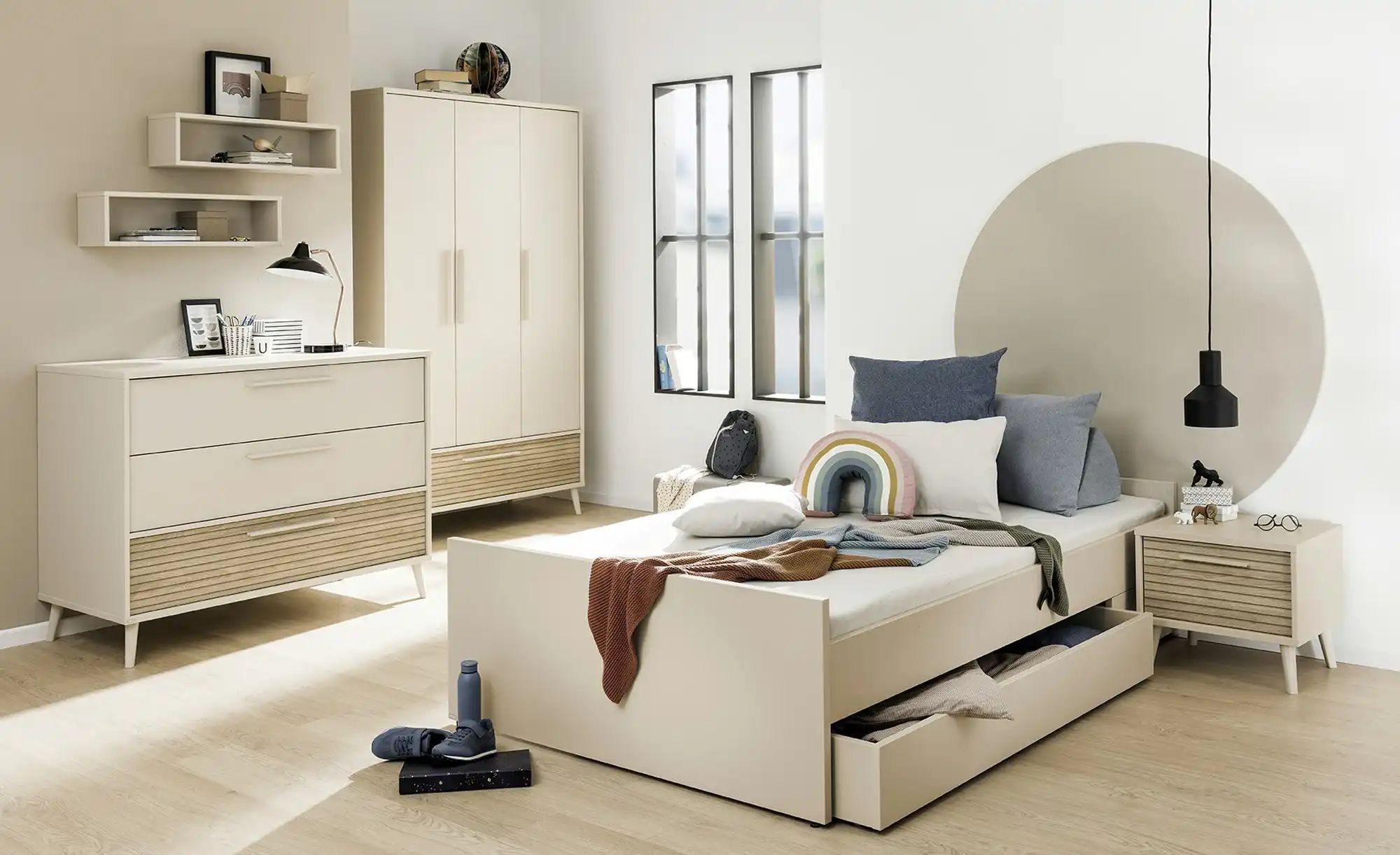 PAIDI Jugendbett  Little Flo Teens ¦ beige ¦ Maße (cm): B: 127,6 H: 50,8 Ki günstig online kaufen