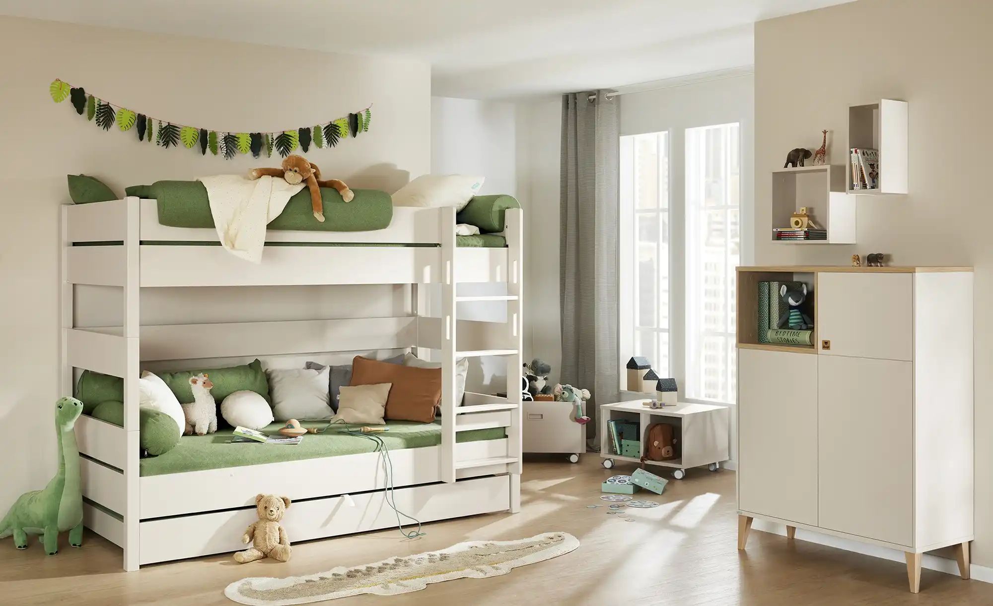 PAIDI Etagenbett  Tiago ¦ beige ¦ Maße (cm): B: 106,3 H: 160,6 Betten > Kom günstig online kaufen