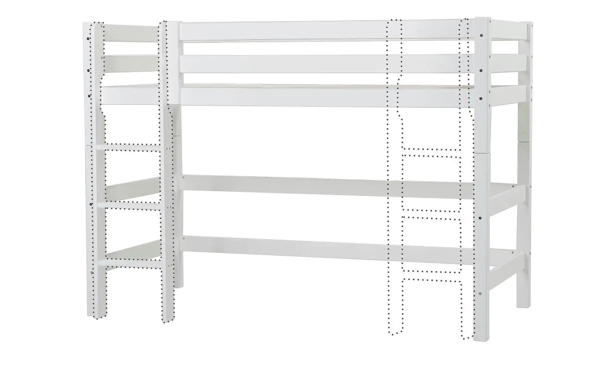 Hochbett  ECO Luxury ¦ weiß ¦ Maße (cm): B: 104 H: 150 Betten > Bettgestell günstig online kaufen